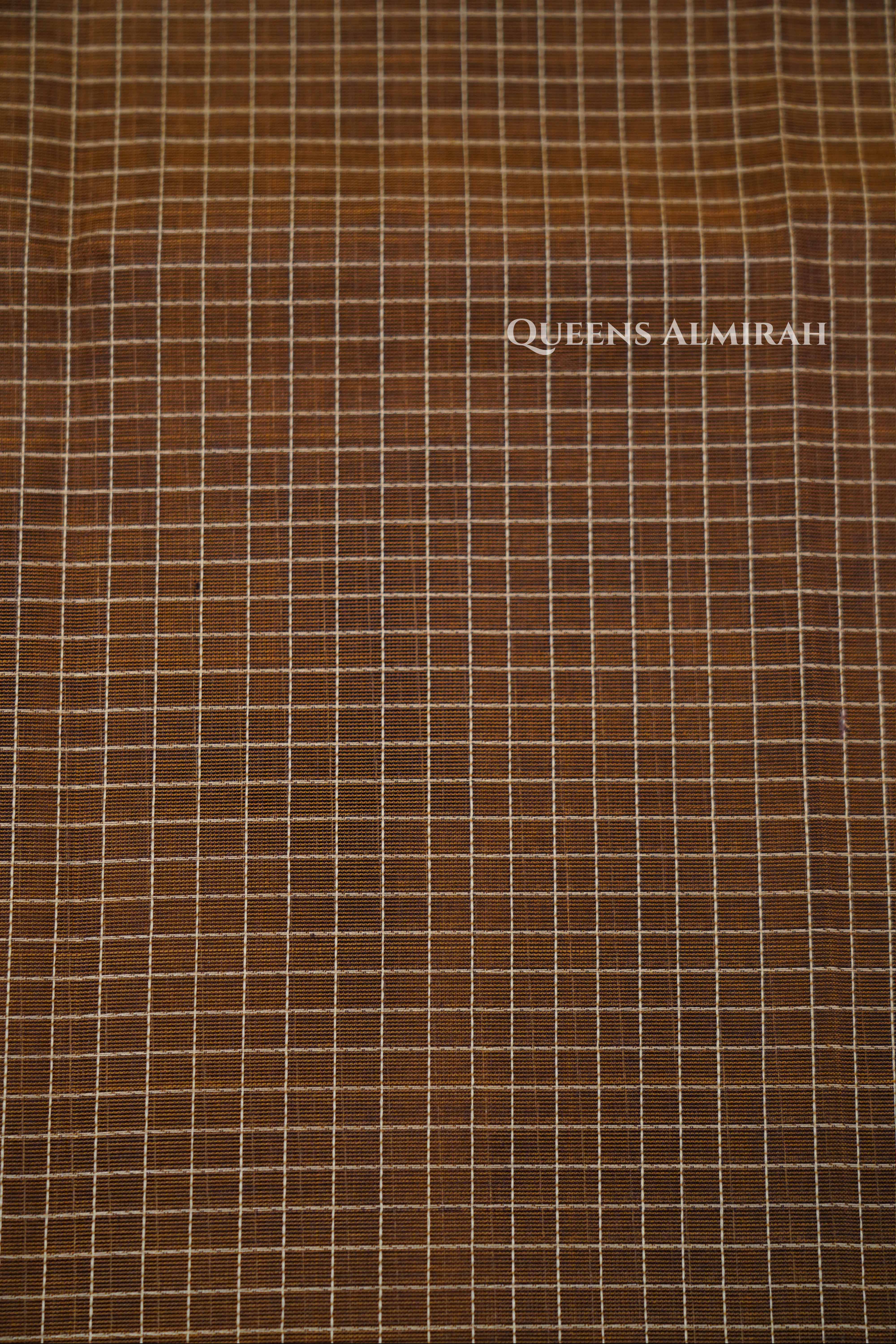 Walnut Brown Karaikudi Chettinad Silk Cotton Saree