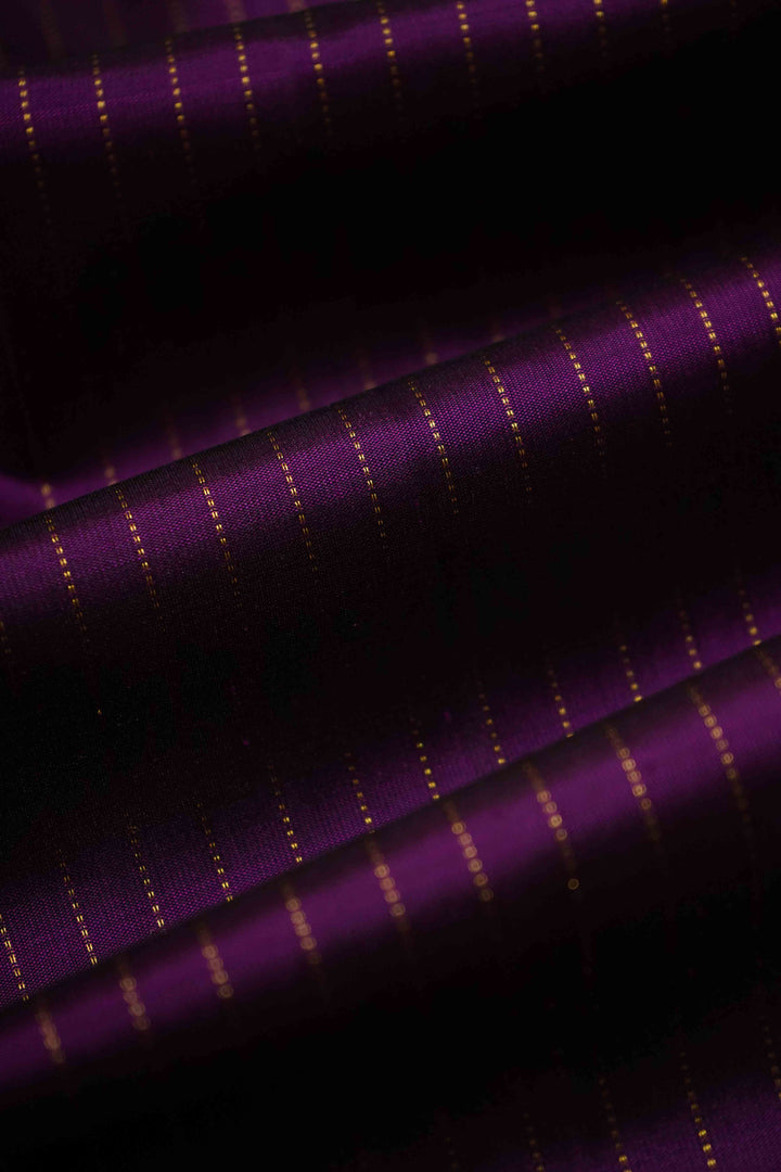 PURPLE GRAPE KANCHIVARAM SILK SAREE - Queens Jewel Emporium