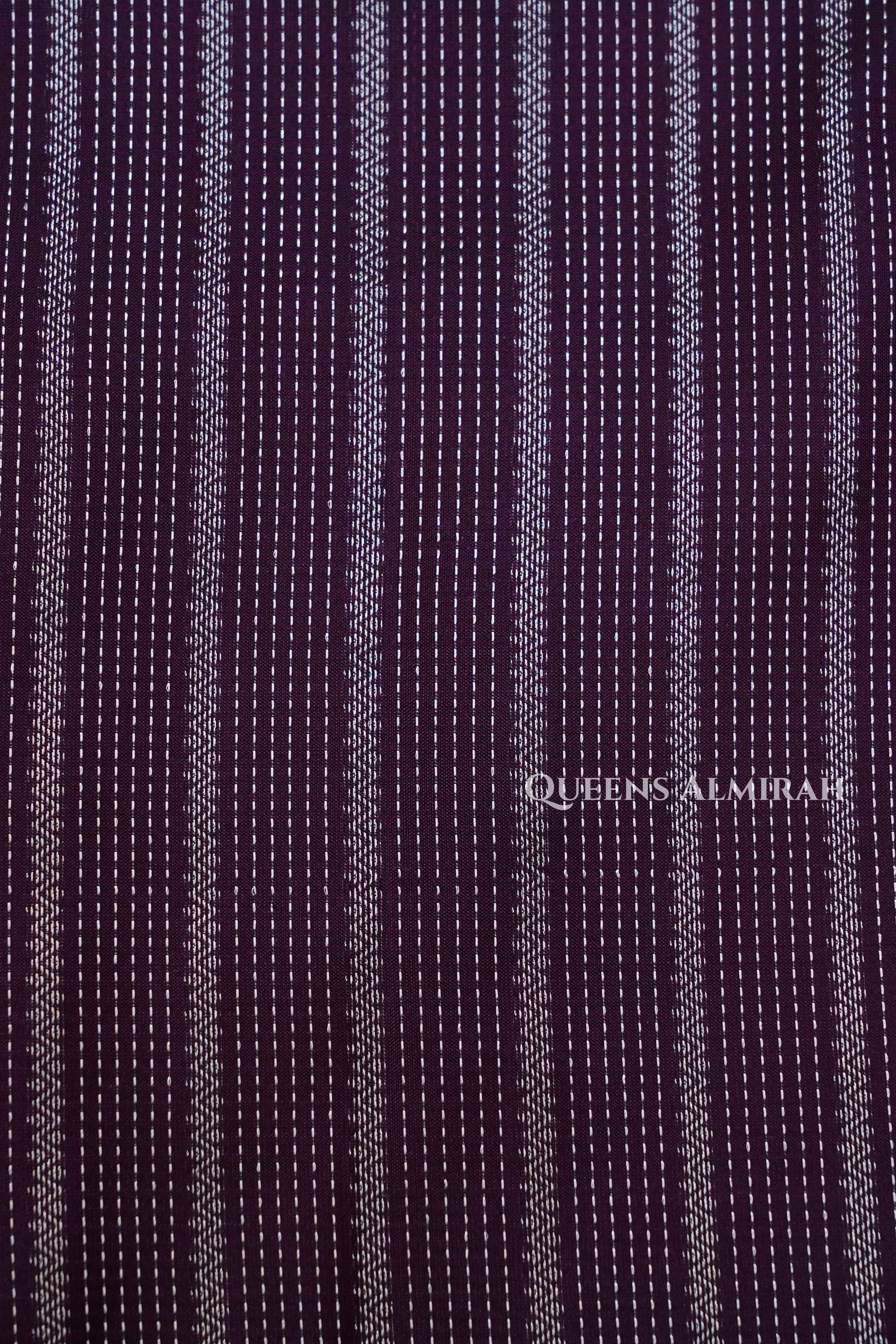 Dark Grape Purple Pure Kanchivaram Silk Saree