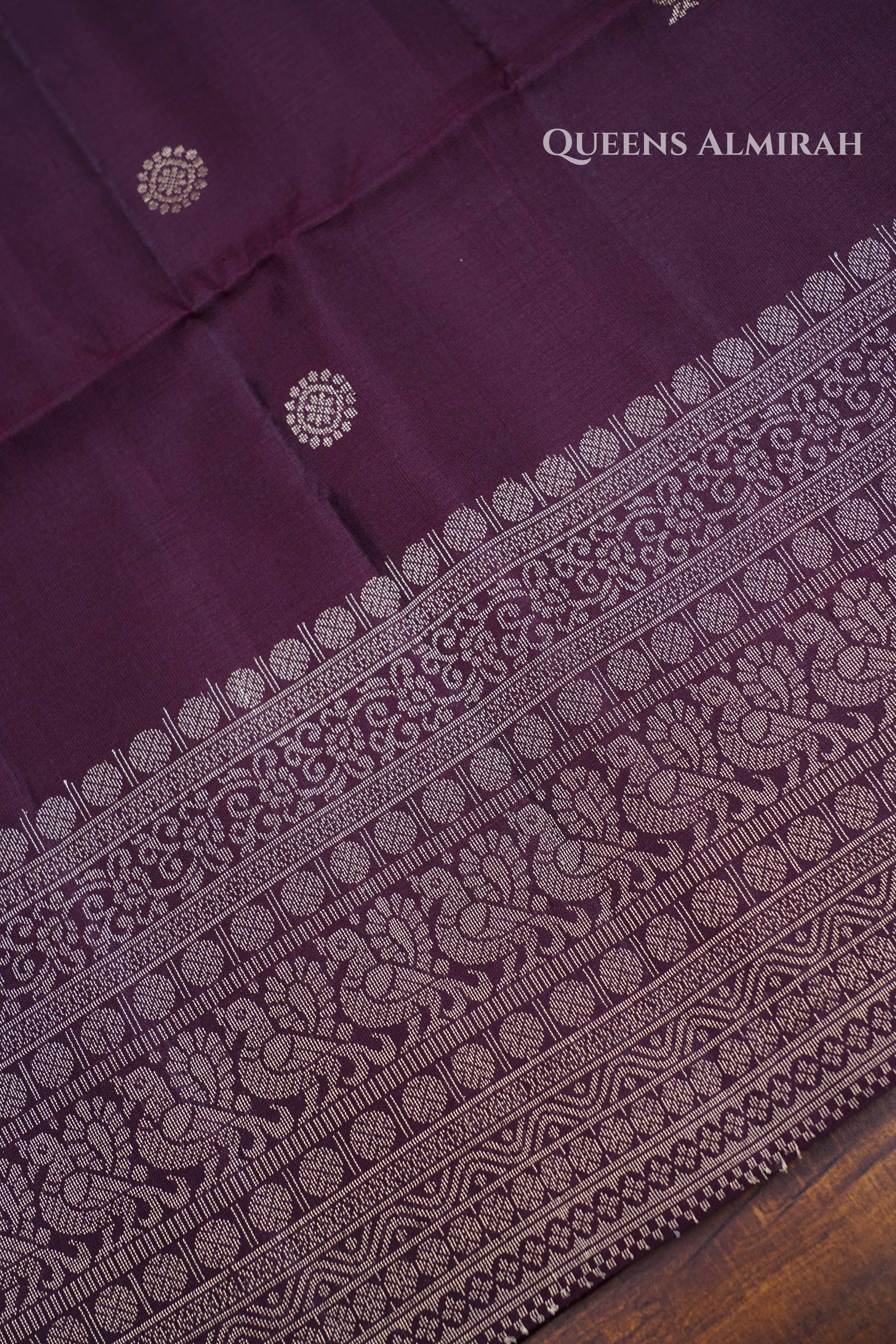 Cocoa Bean Pure Soft Silk Saree