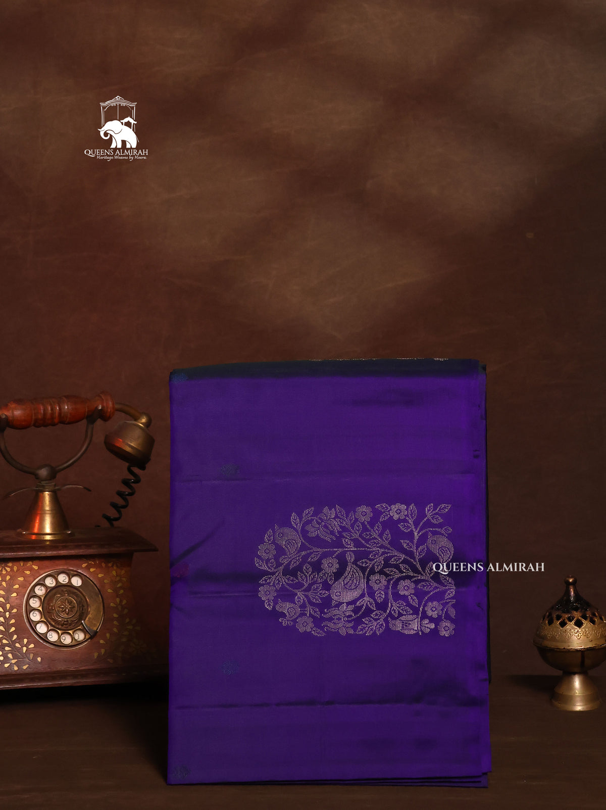 Violet Pure Soft Silk Saree