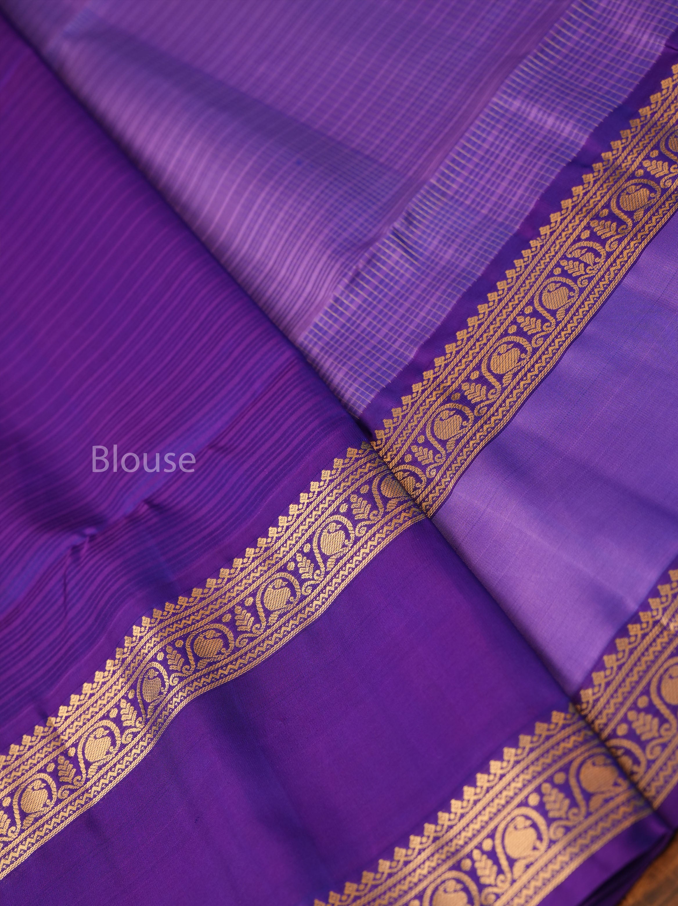 Lavender Payadi Pure Soft Silk Saree