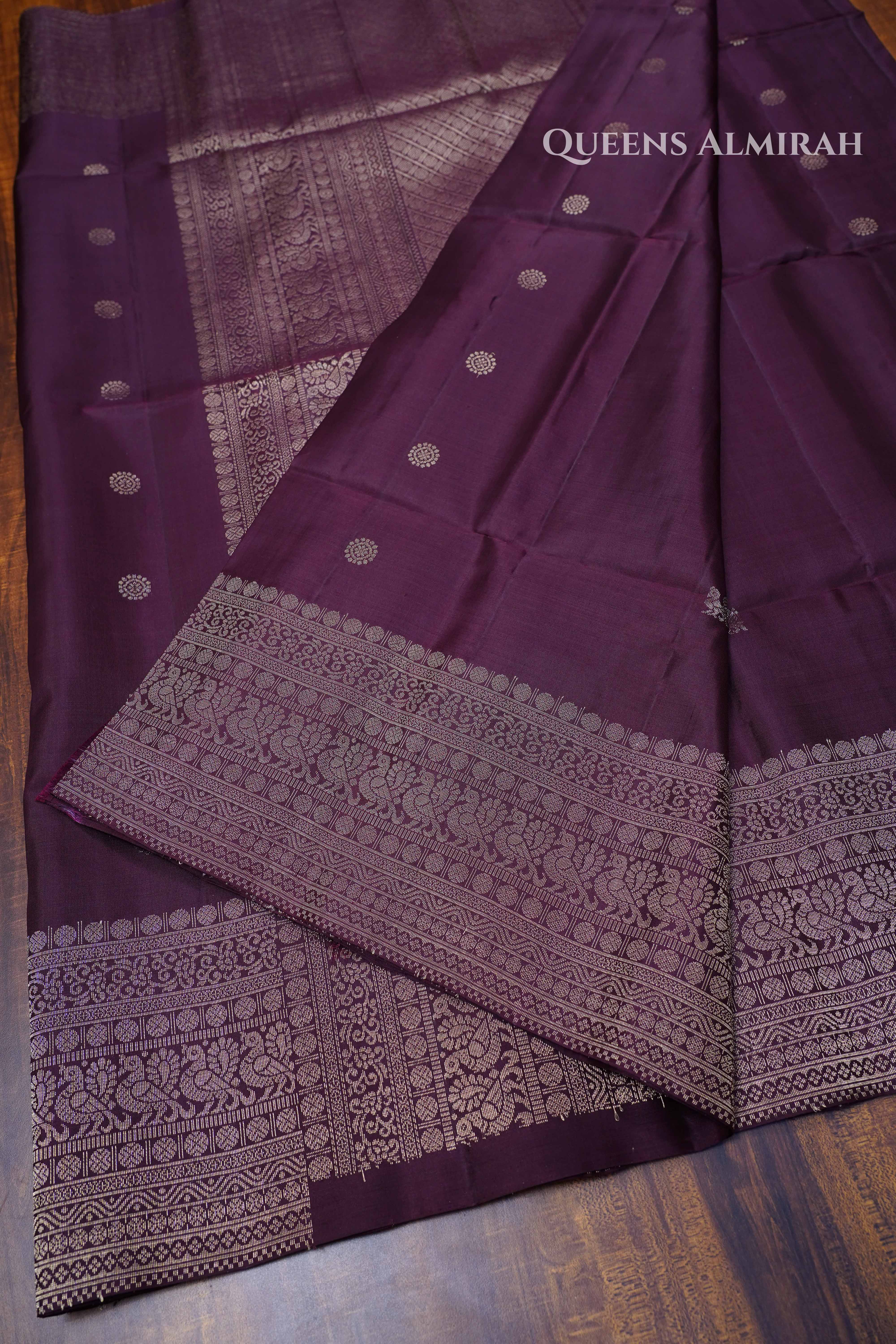 Cocoa Bean Pure Soft Silk Saree