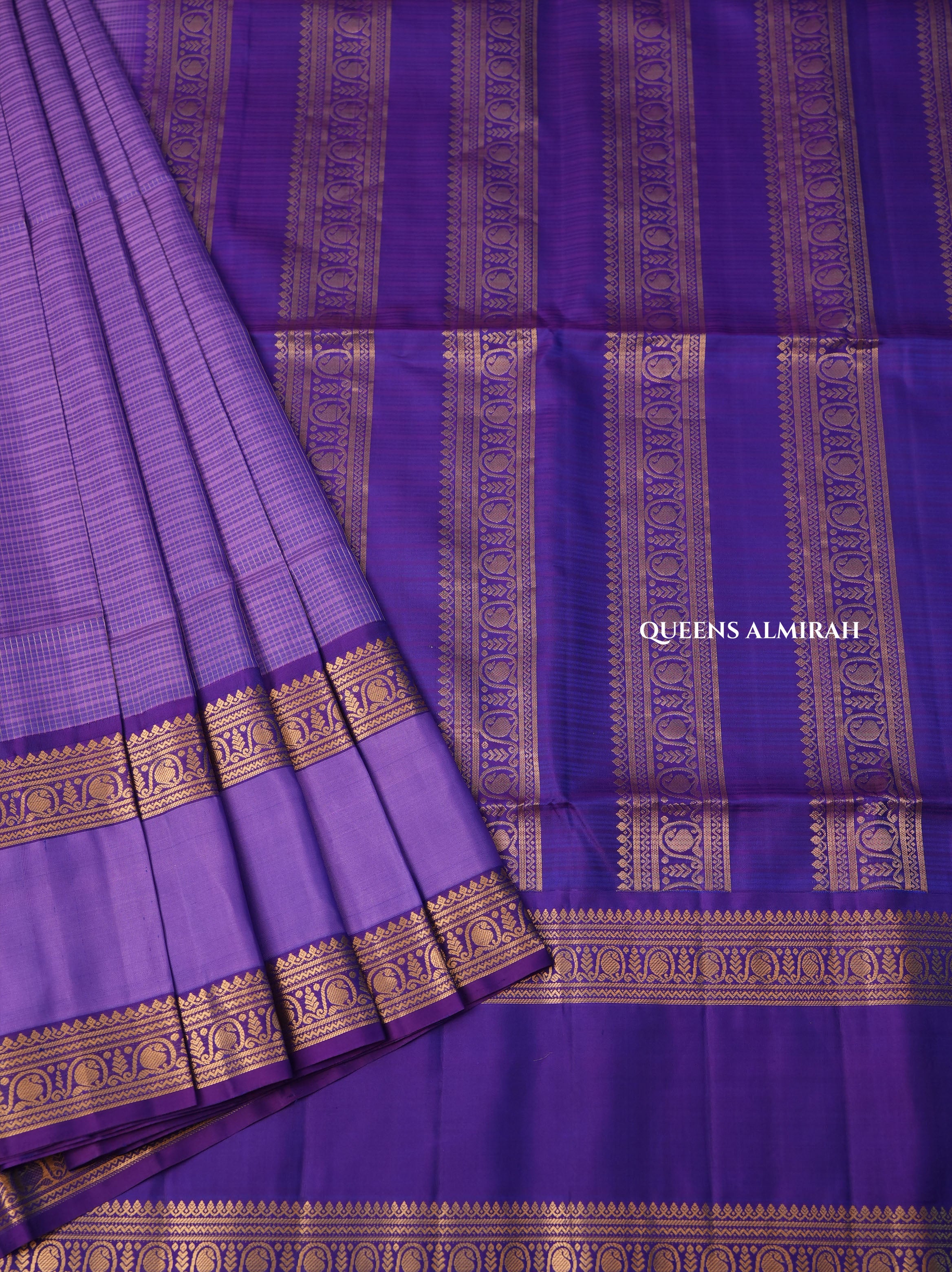 Lavender Payadi Pure Soft Silk Saree