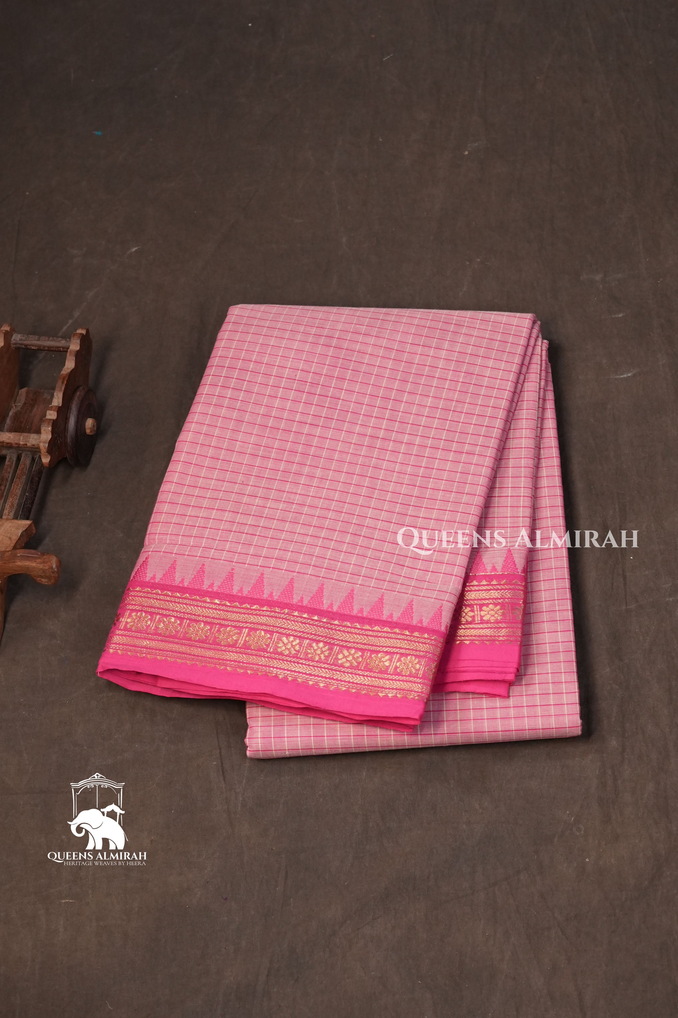 Lotus Pink Kanchi Cotton Saree