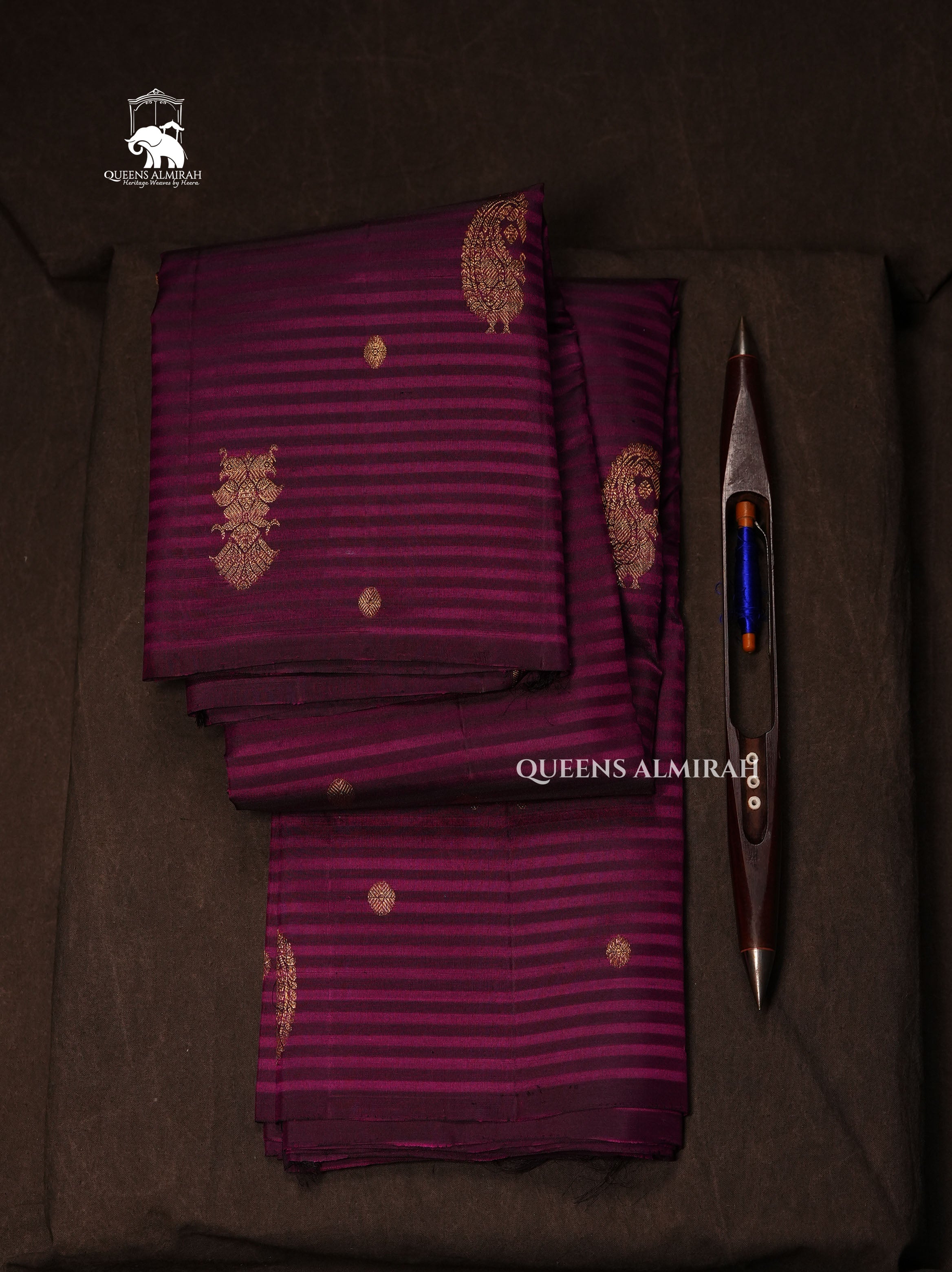 Purple Pure Kanchivaram Silk Saree