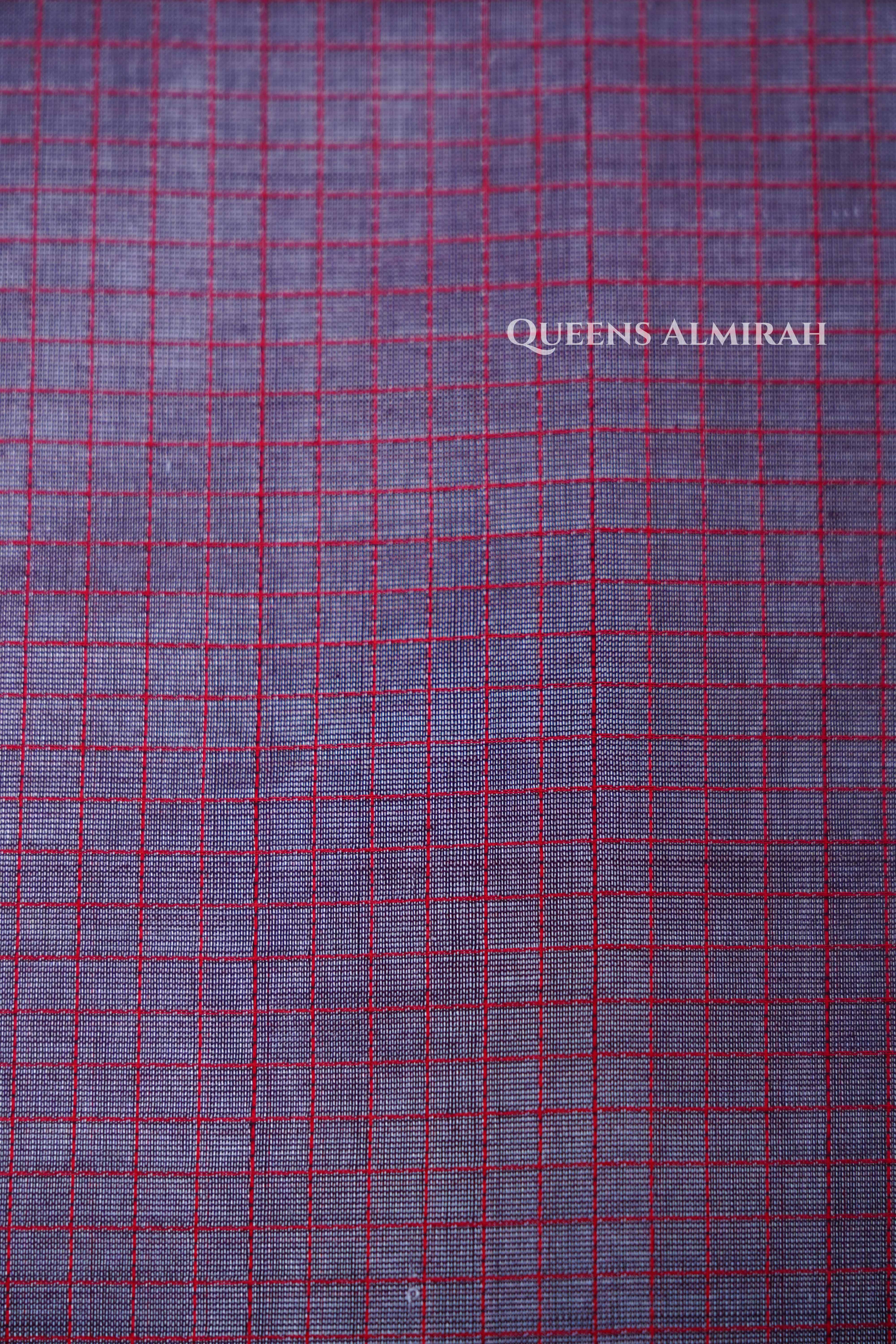 Onion Pink Karaikudi Chettinad Silk Cotton Saree