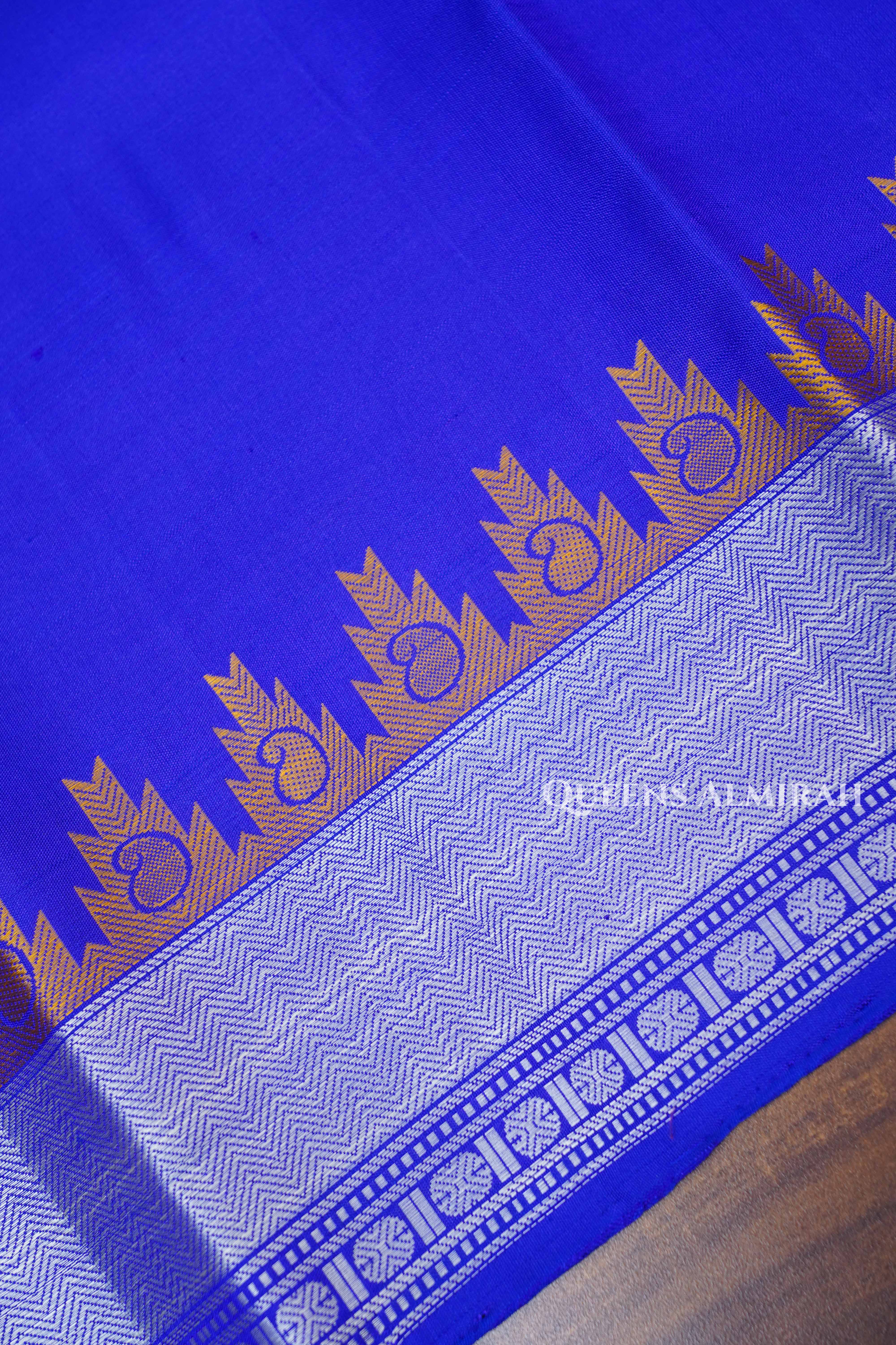Royal Blue  Pure Kanchvaram Silk Saree
