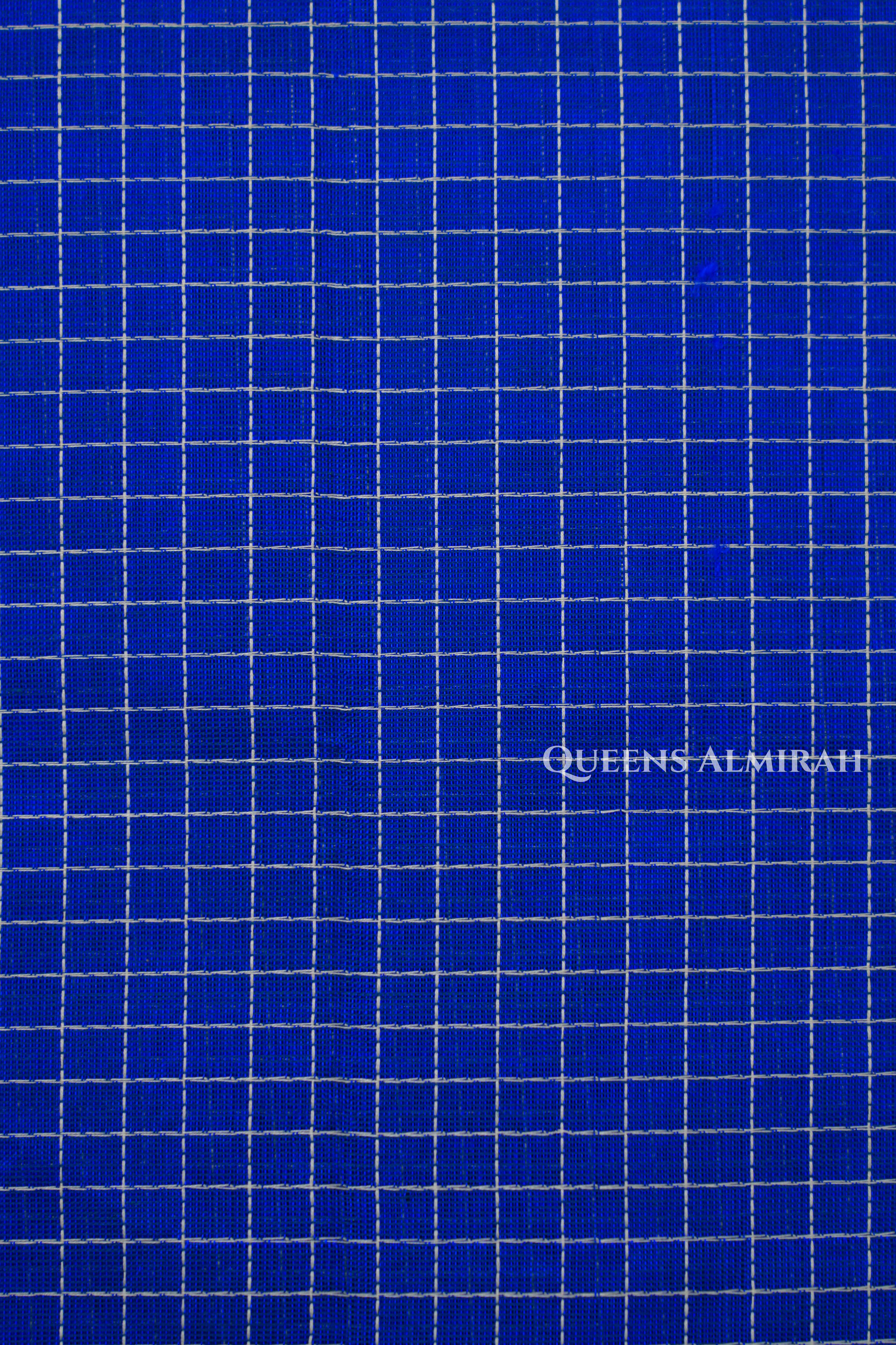 Royal Blue Karaikudi Chettinad Silk Cotton Saree