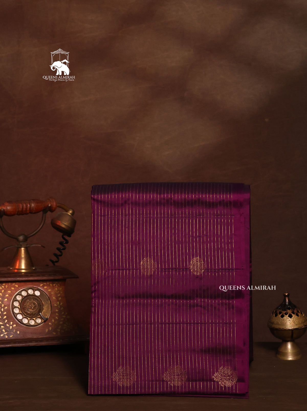 Purple Pure Soft Silk Saree
