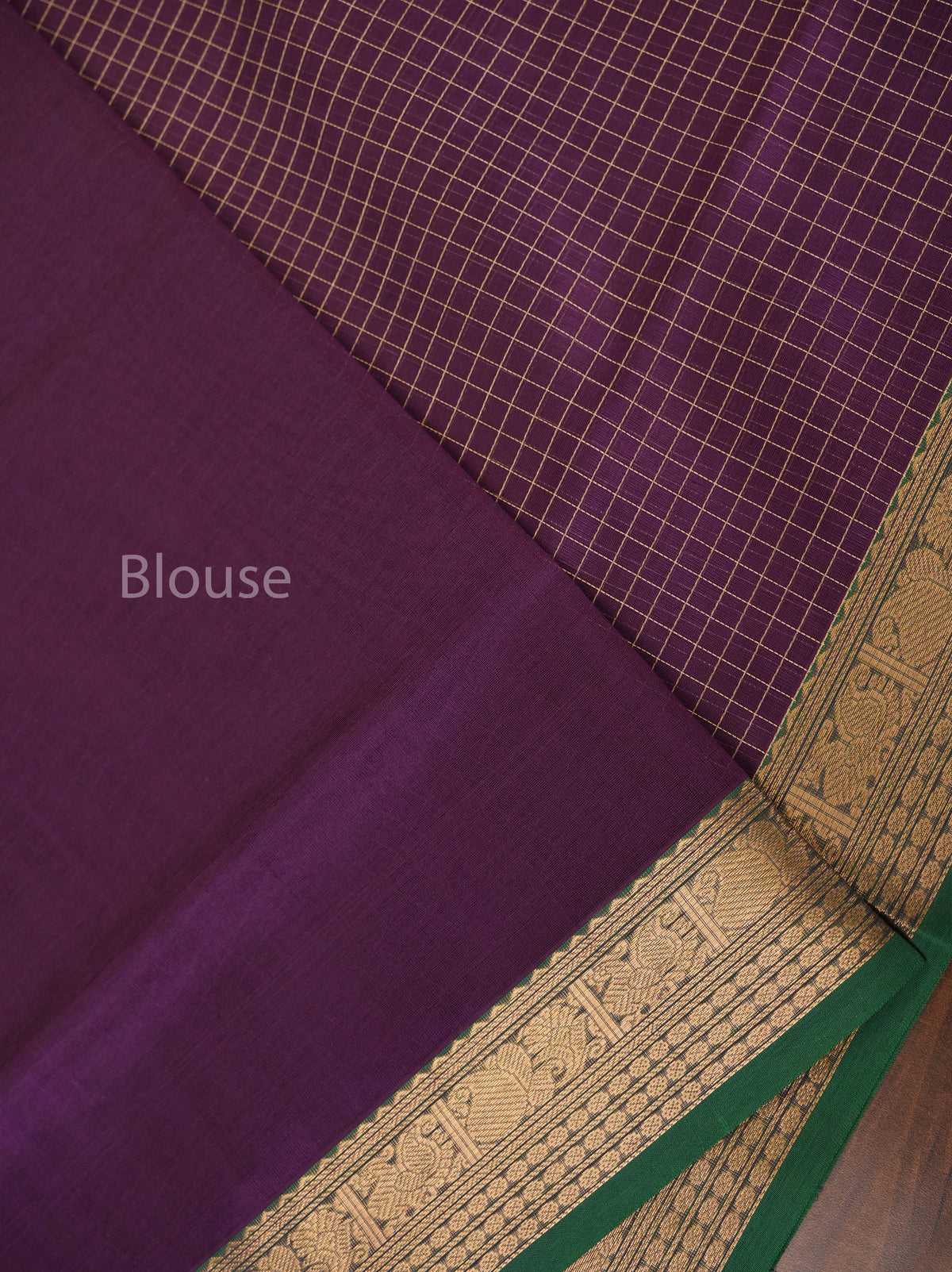 Purple Chettinad Silk Cotton Saree