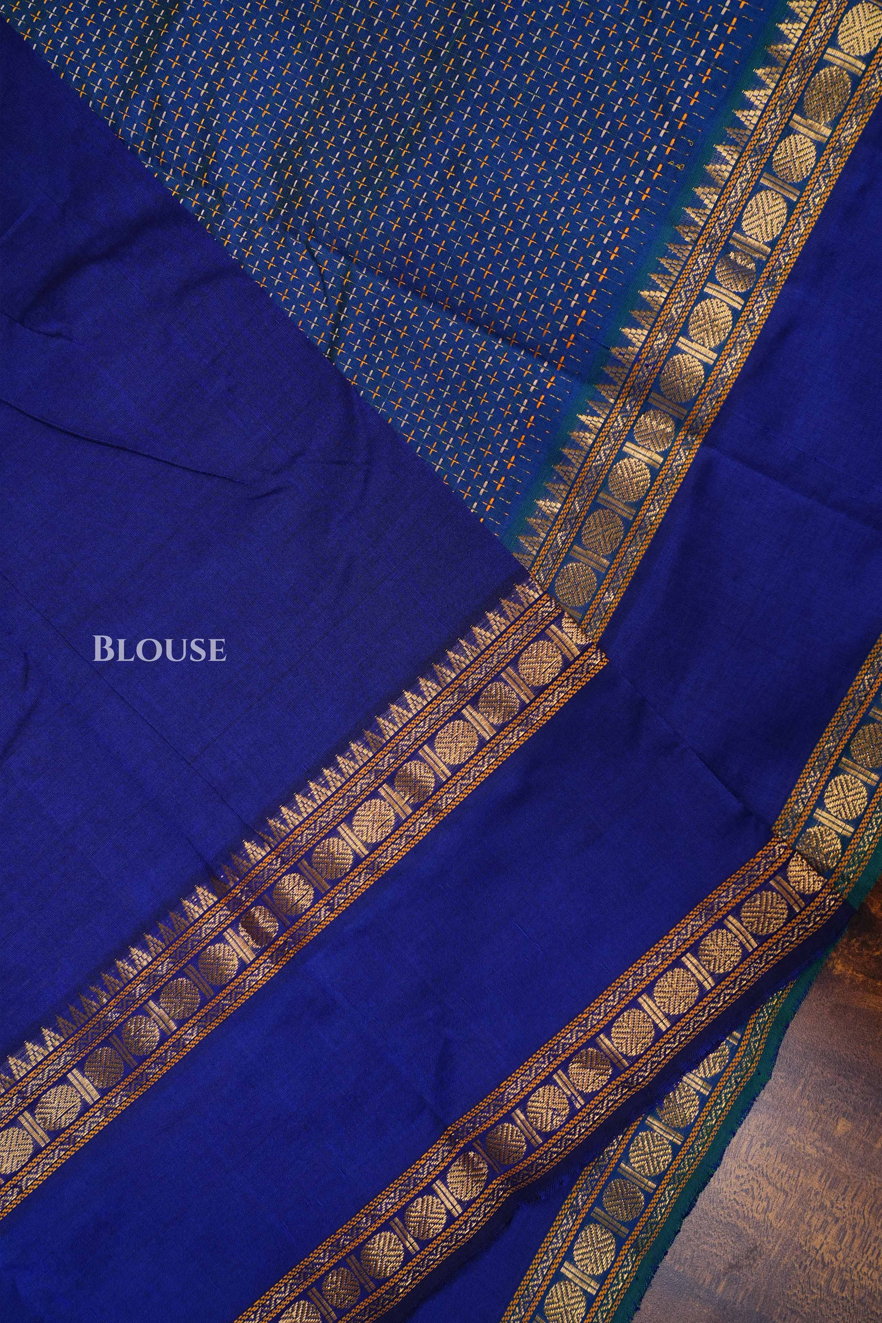 Royal Blue Budget Silk Cotton Saree