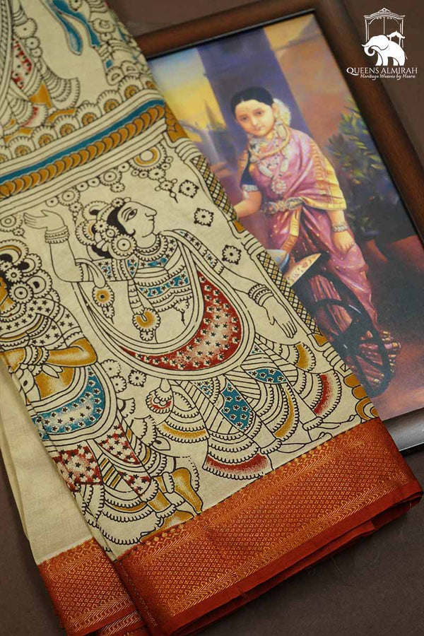 COTTON SEED   MANGALGIRI SAREE - Queens Jewel Emporium