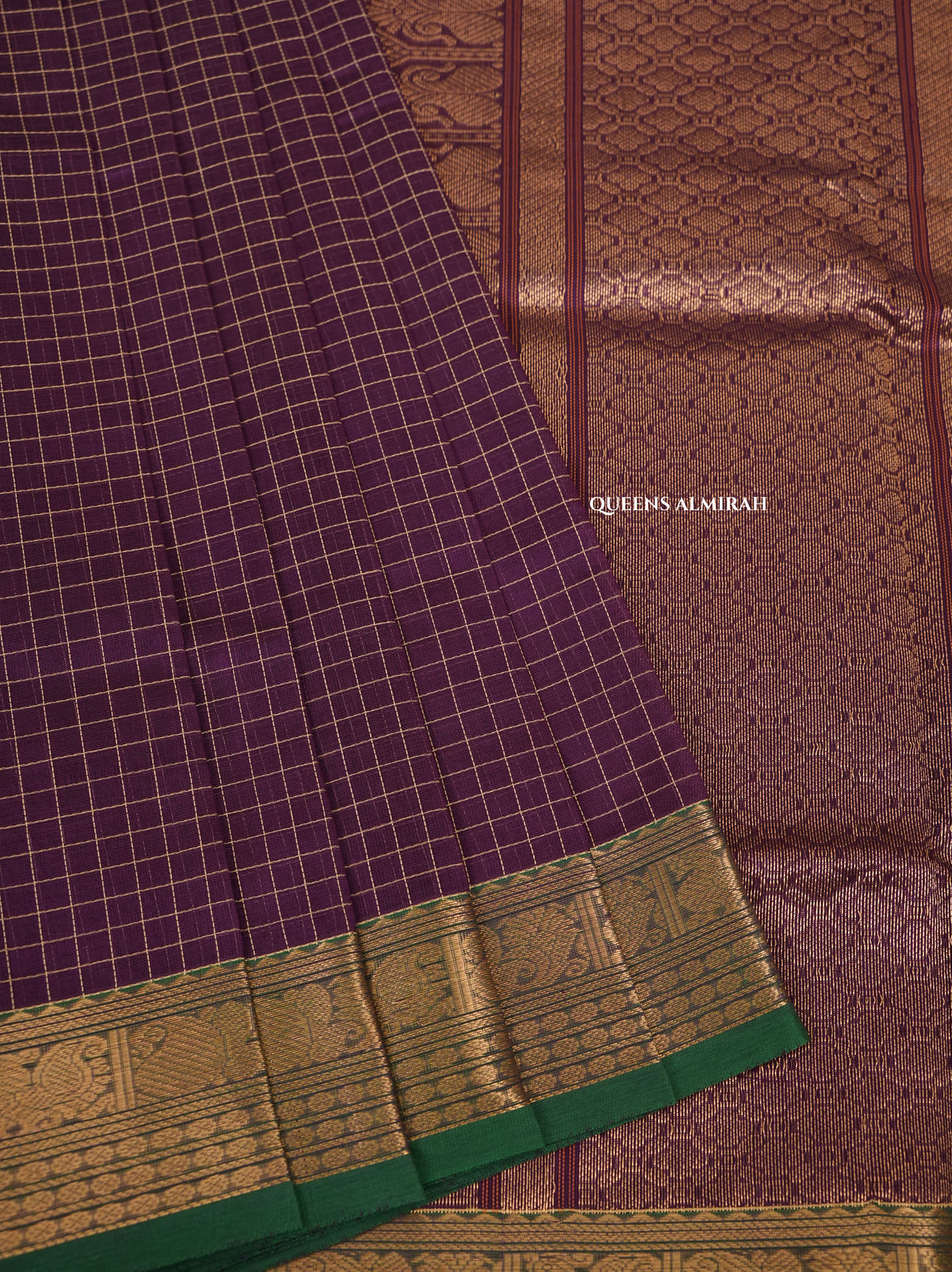 Purple Chettinad Silk Cotton Saree