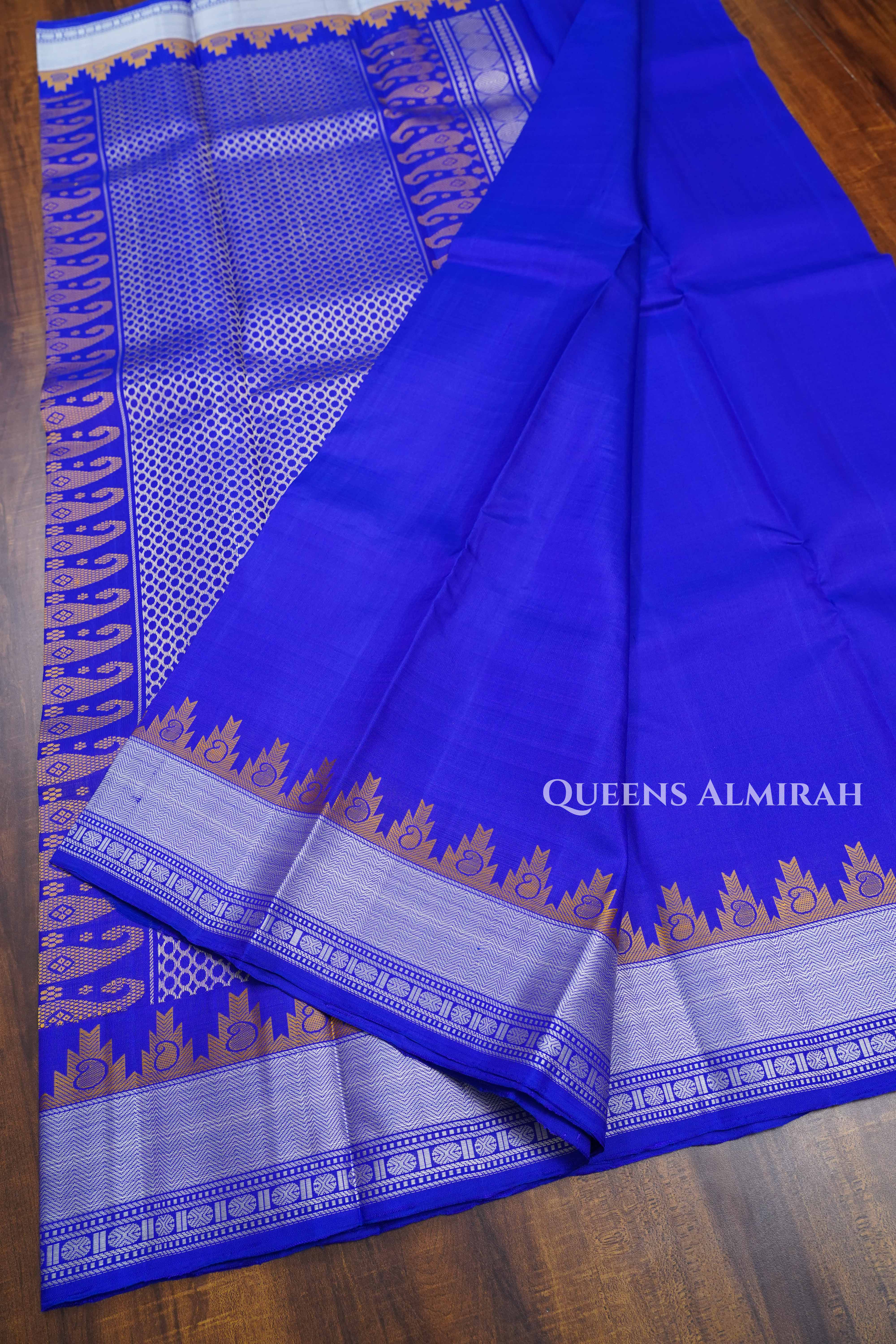 Royal Blue  Pure Kanchvaram Silk Saree