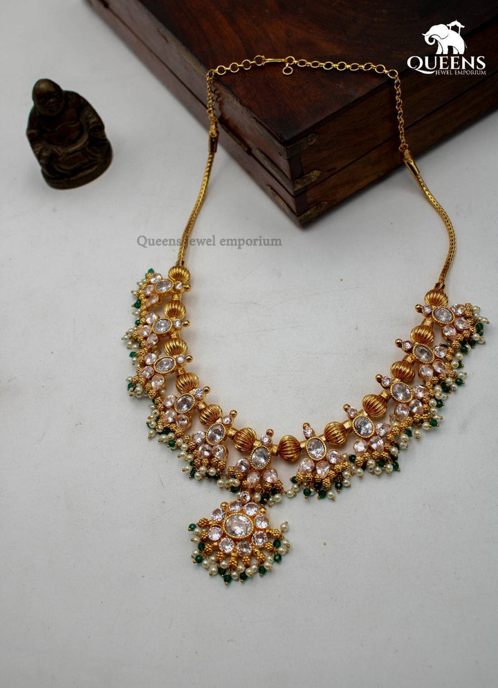ADHRIKHA ZIRCON NECKLACE - Queens Jewel Emporium