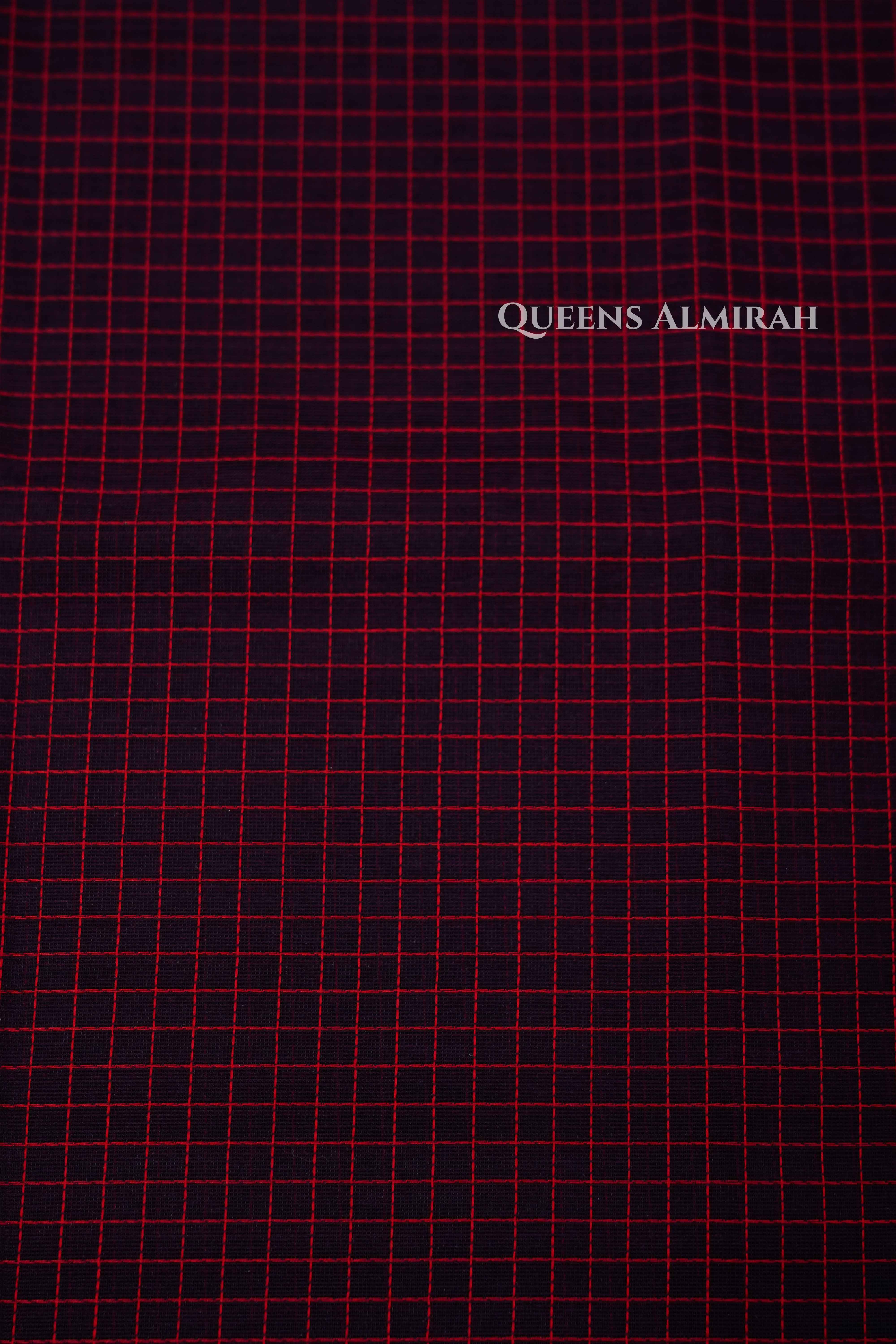 Maroon With Grey Karaikudi Chettinad Silk Cotton Saree