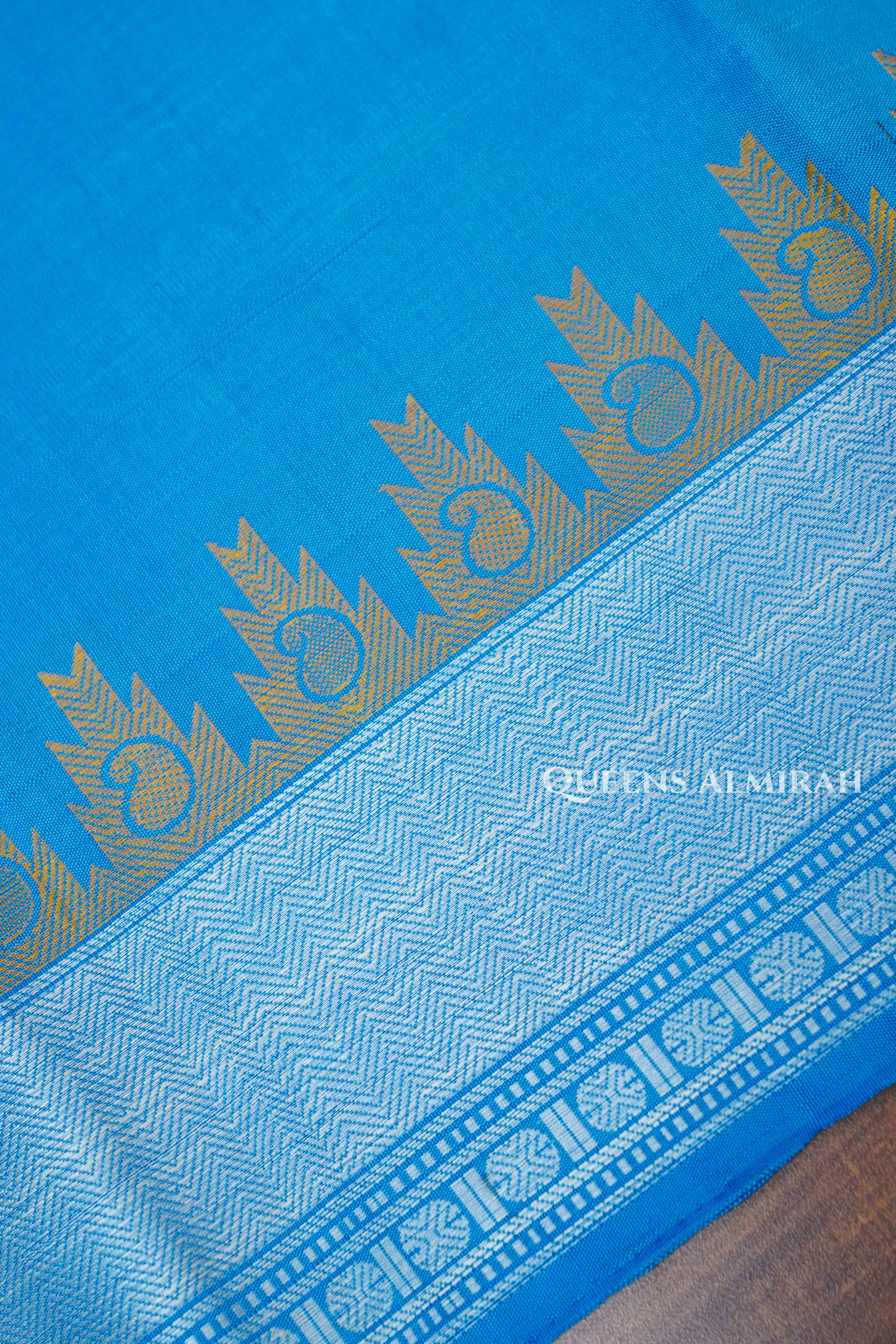 Blue Pure Kanchivaram Silk Saree
