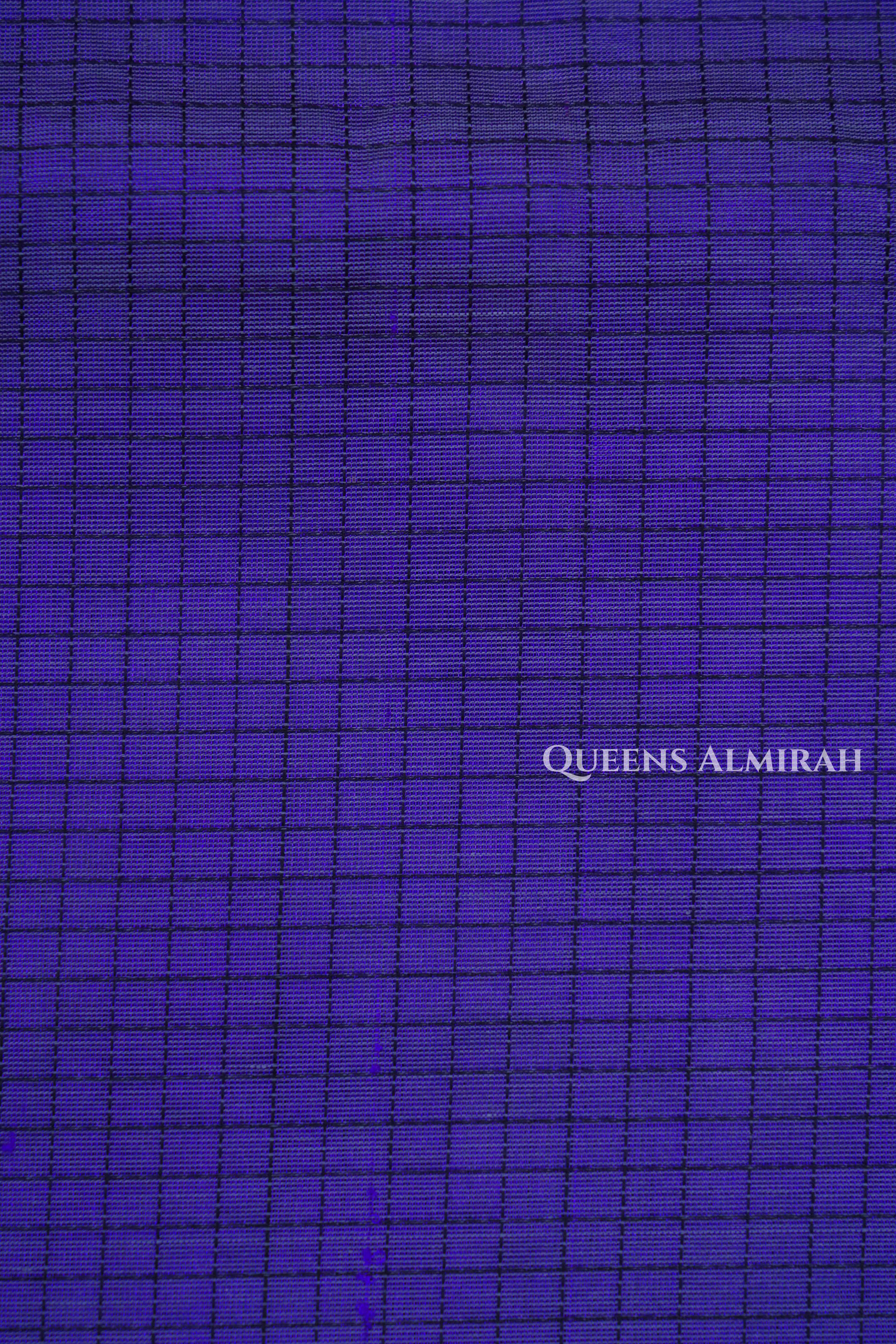 Dark Lavender Karaikudi Chettinad Silk Cotton Saree