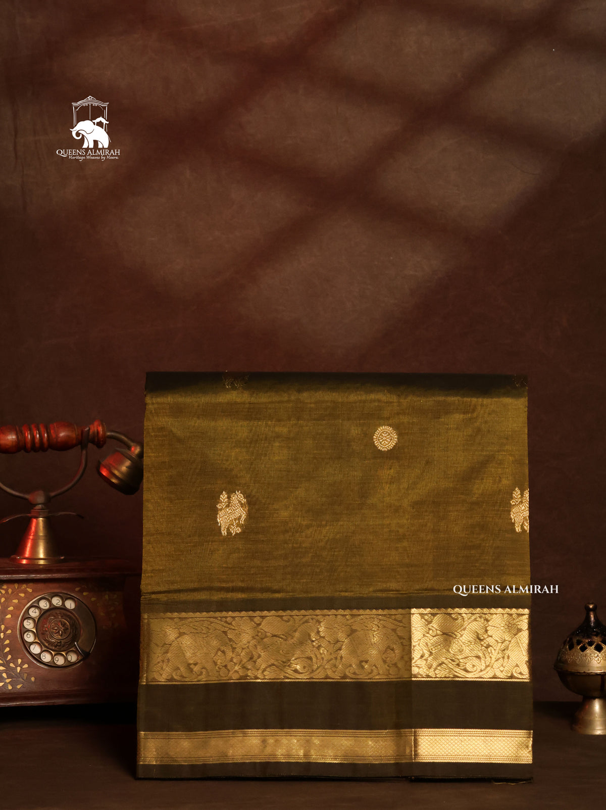 Algae Green Chettinad Silk Cotton Saree