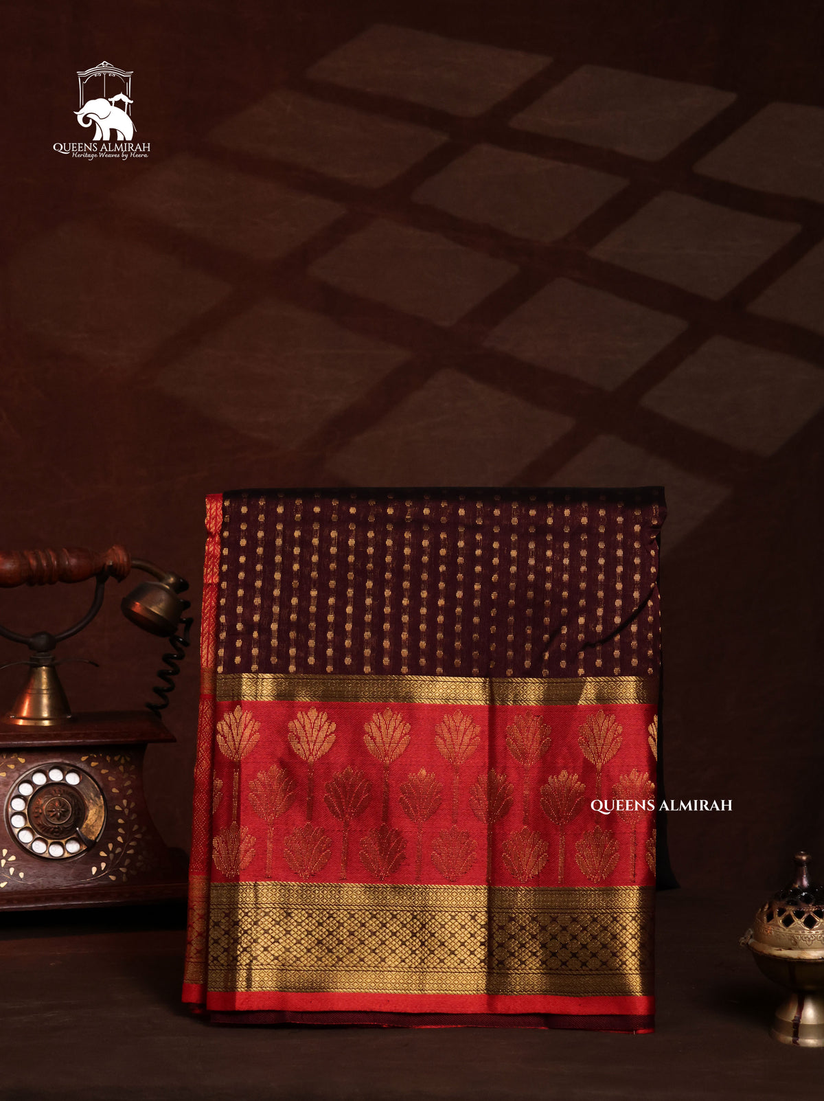 Brown With Red Border