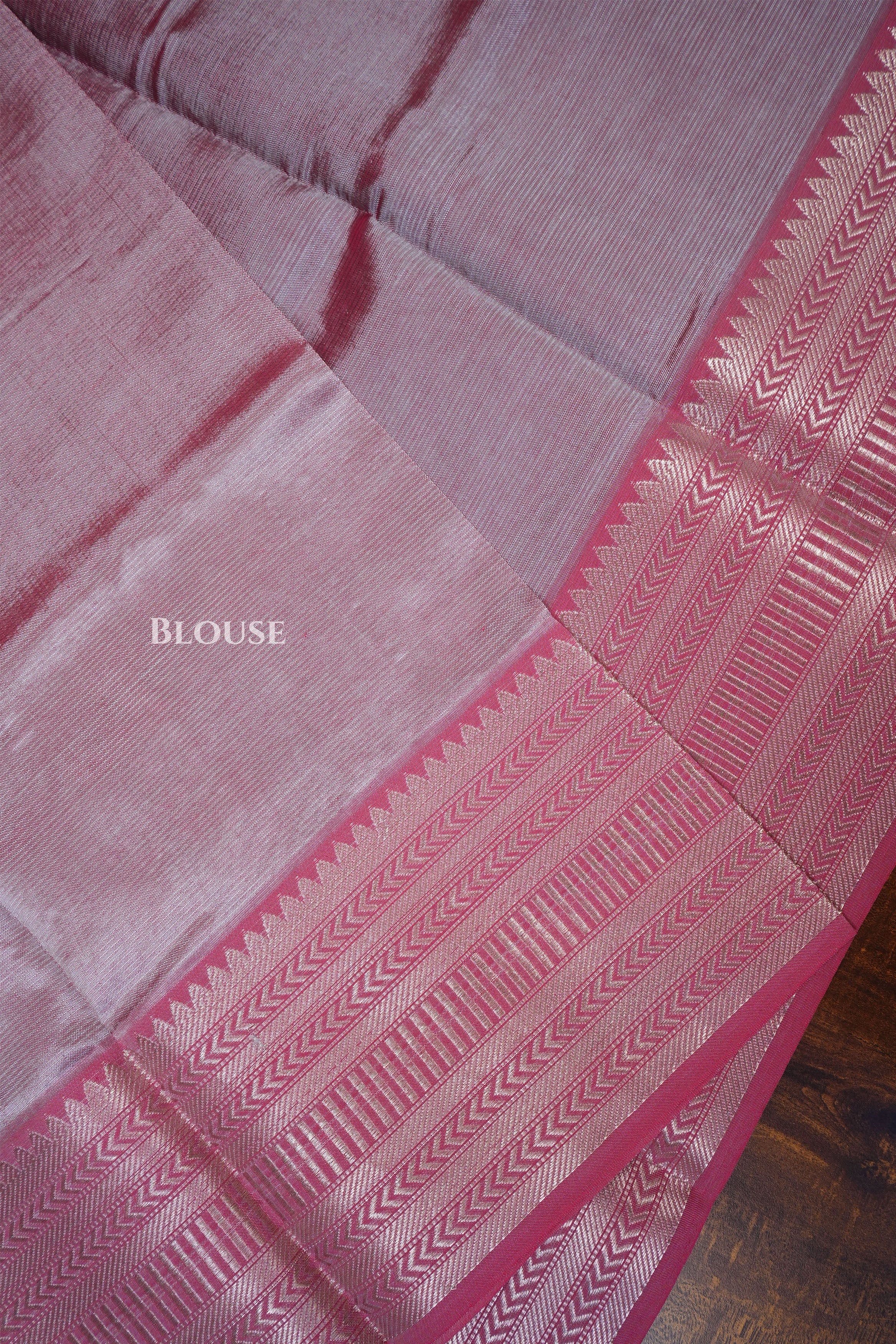 Onion Pink Mangalgiri Saree