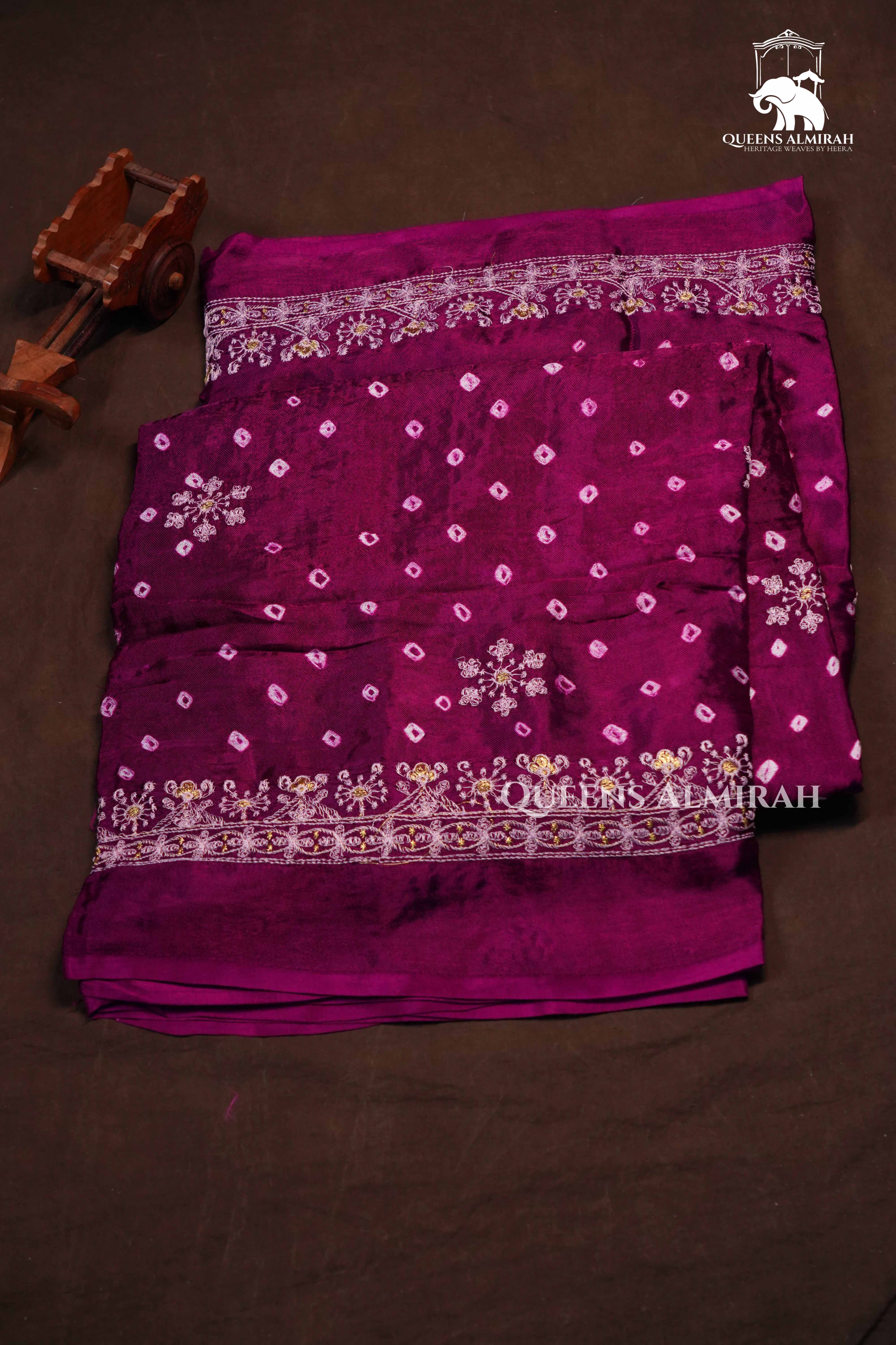 Purple Modal Silk Saree