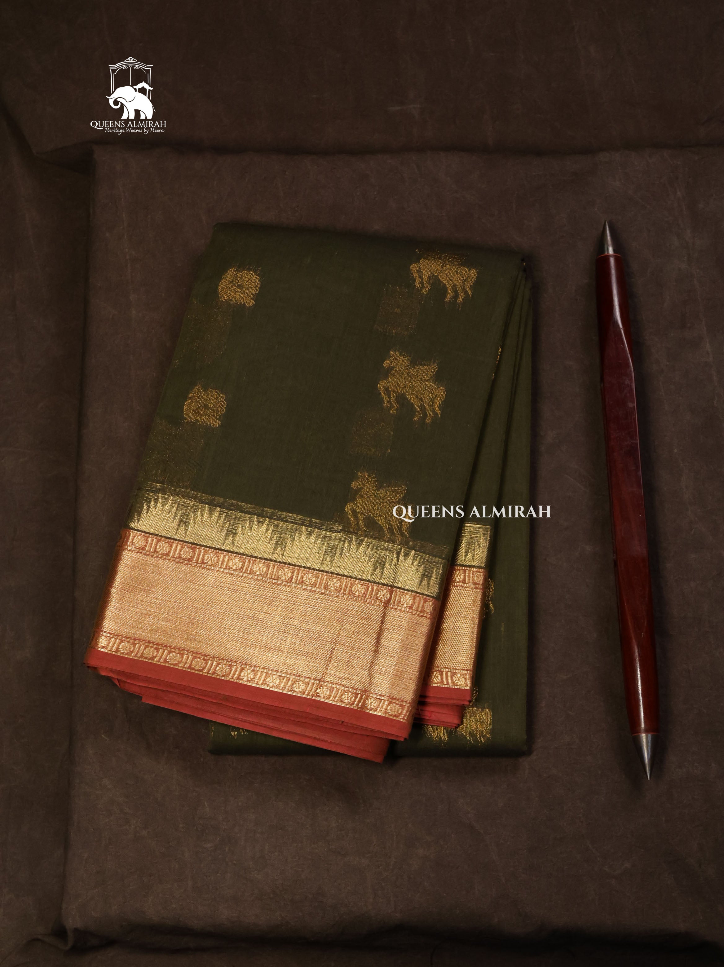 Green Kanchi Cotton Saree