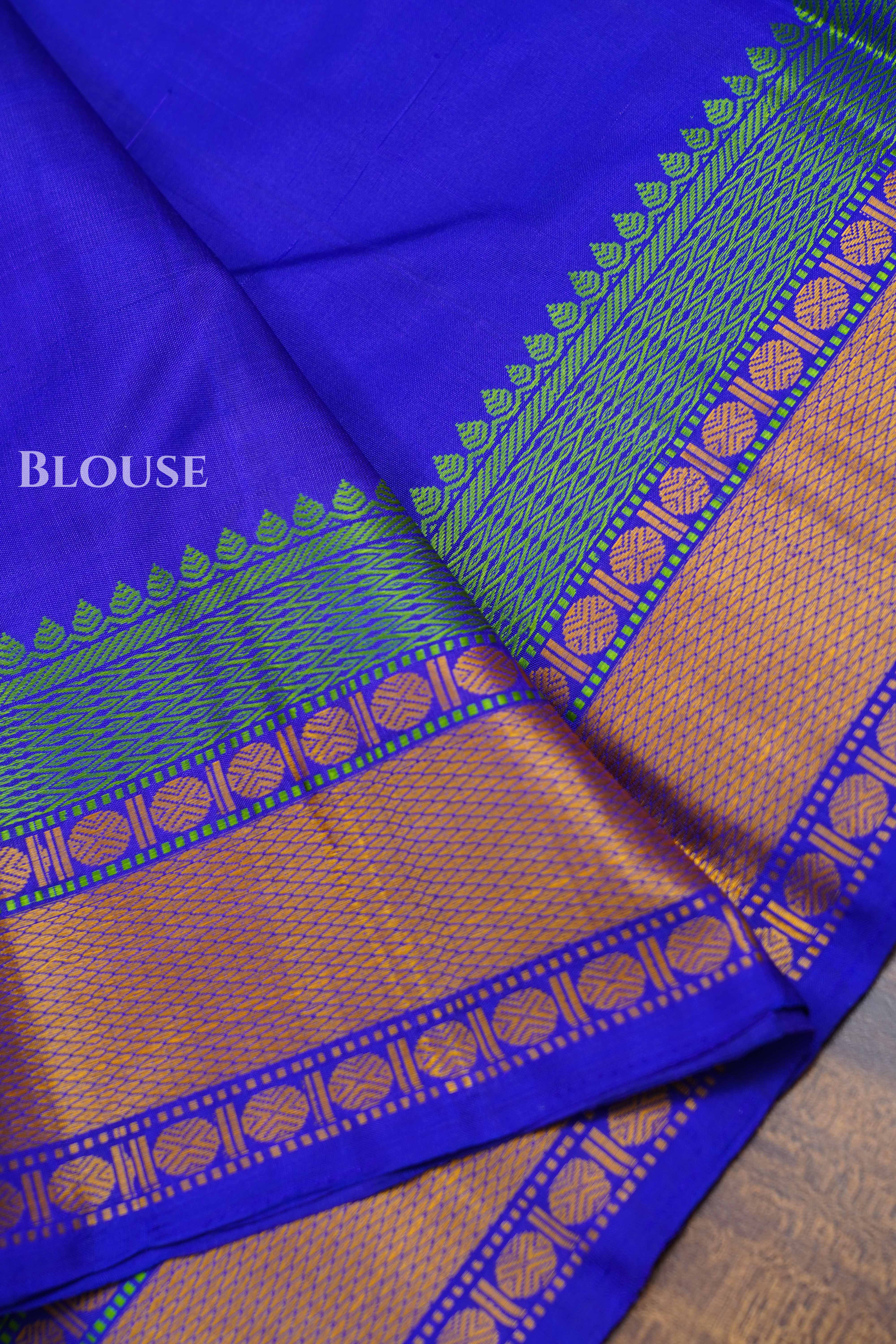 Royal Blue Pure Kanchivaram Silk Saree