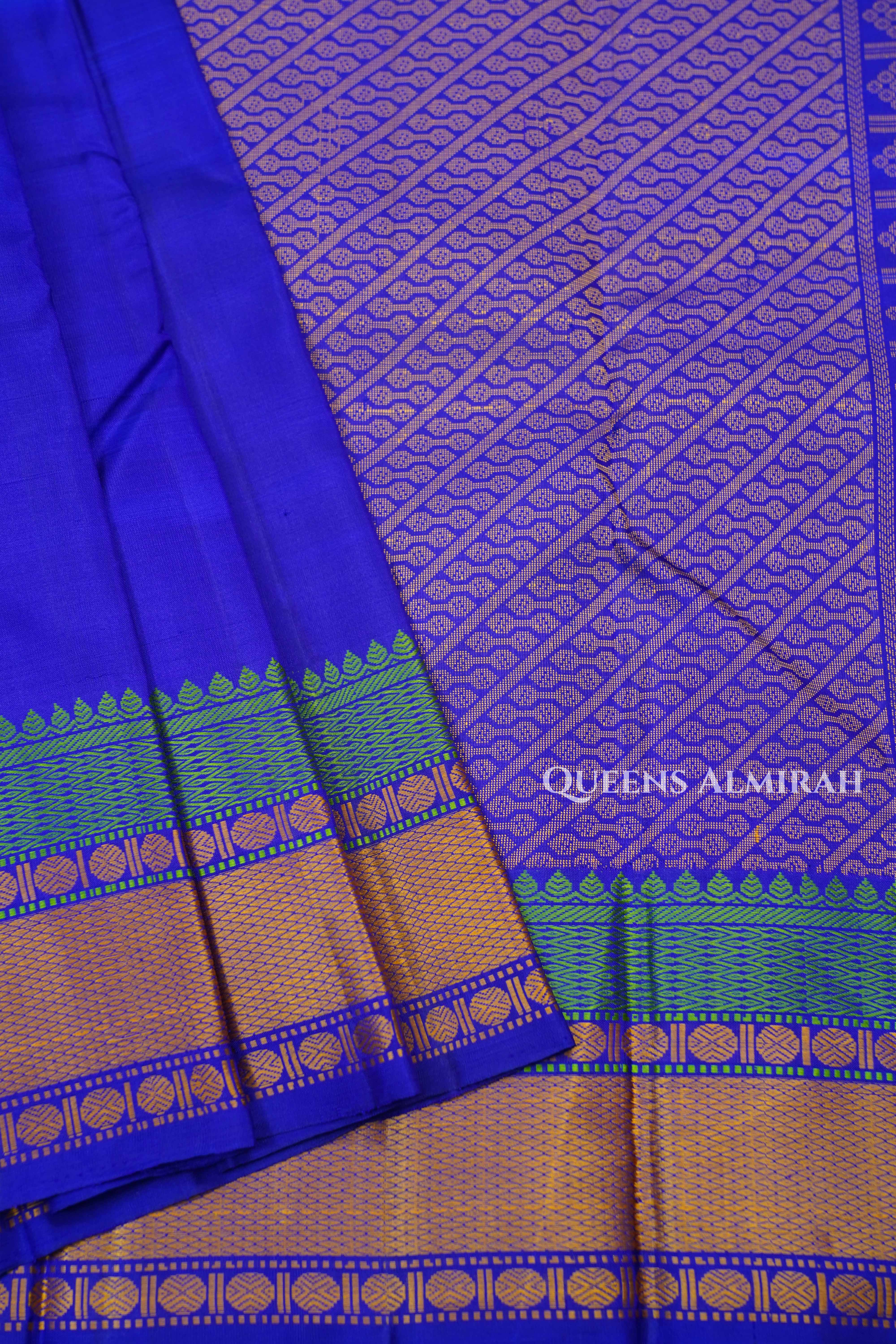 Royal Blue Pure Kanchivaram Silk Saree