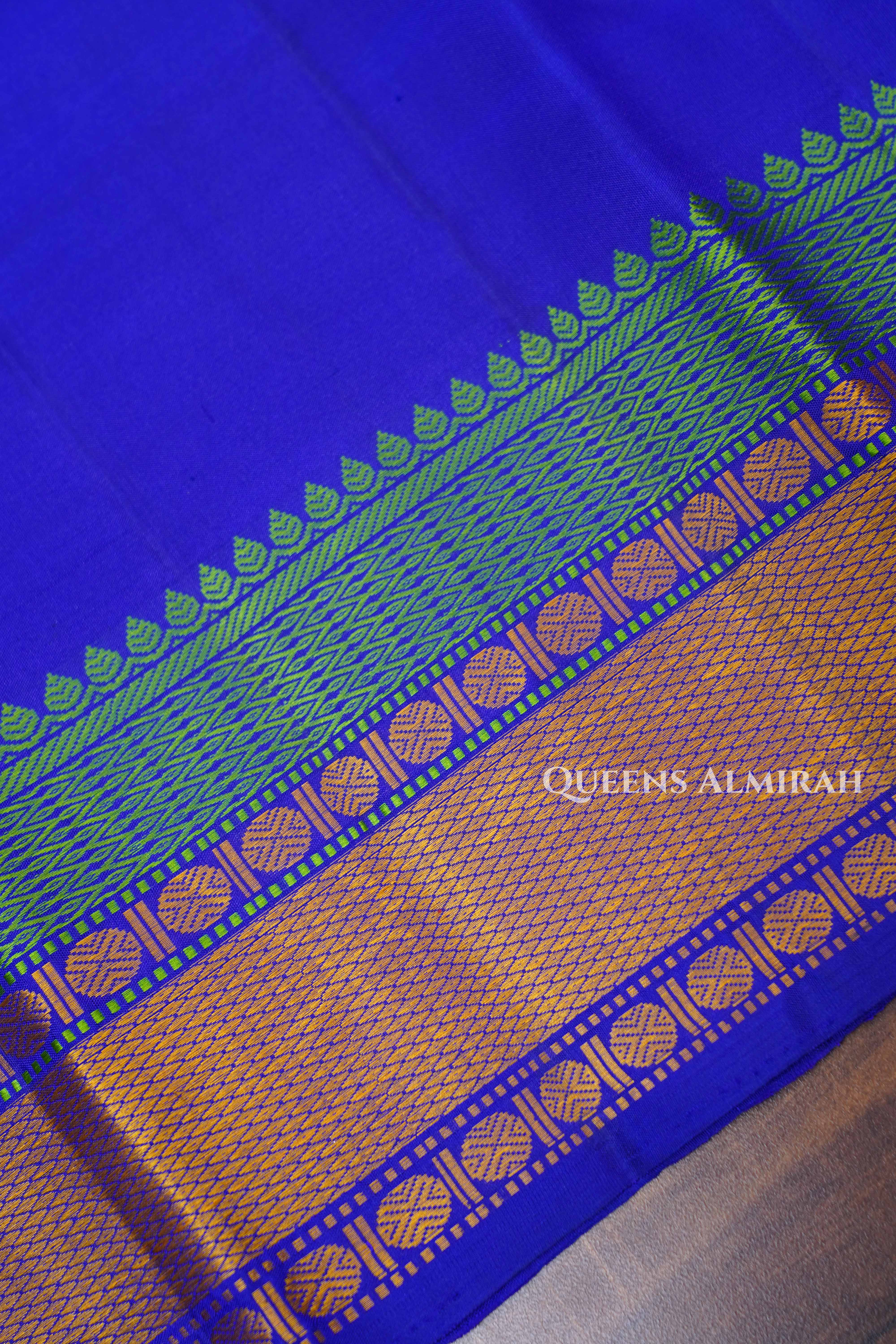 Royal Blue Pure Kanchivaram Silk Saree