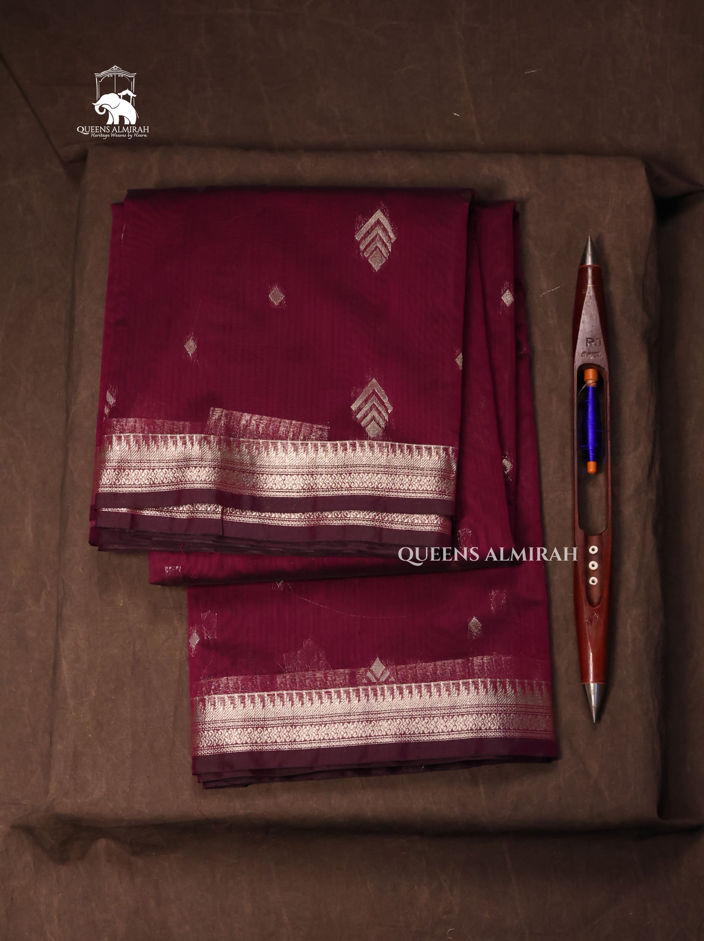 Purple Semi Silk Cotton Saree