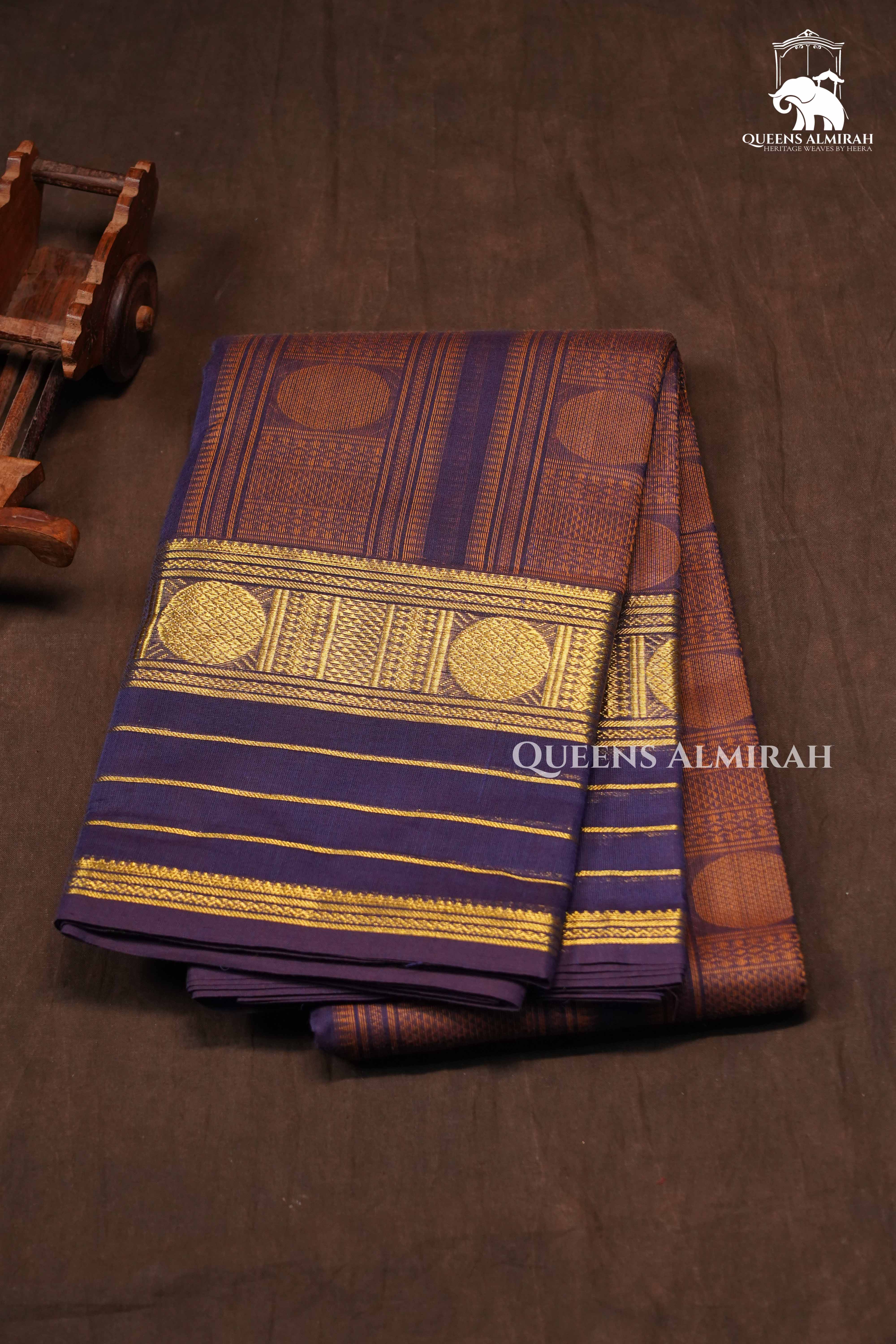 Plum Purple Chettinad Cotton Saree