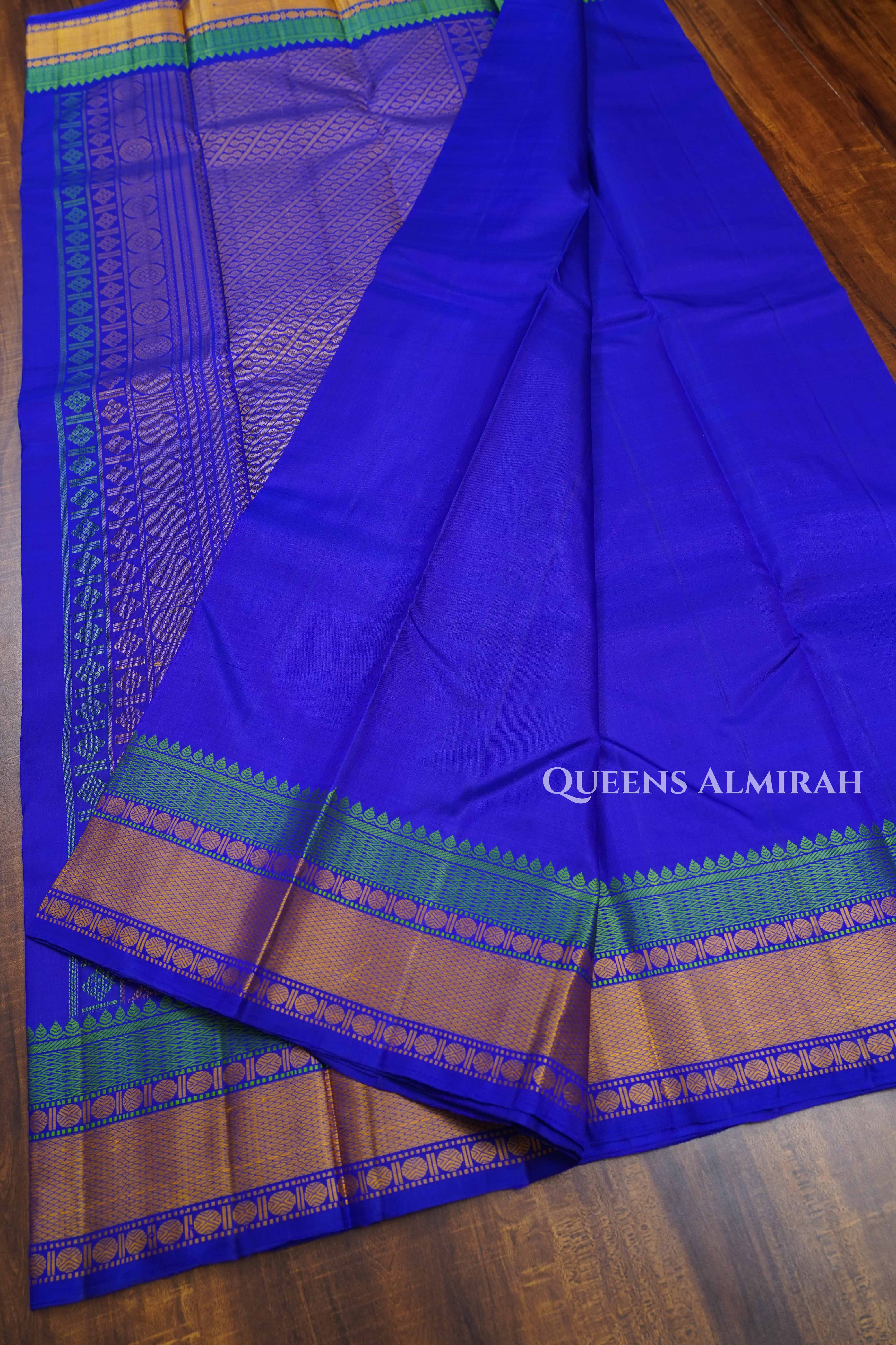 Royal Blue Pure Kanchivaram Silk Saree