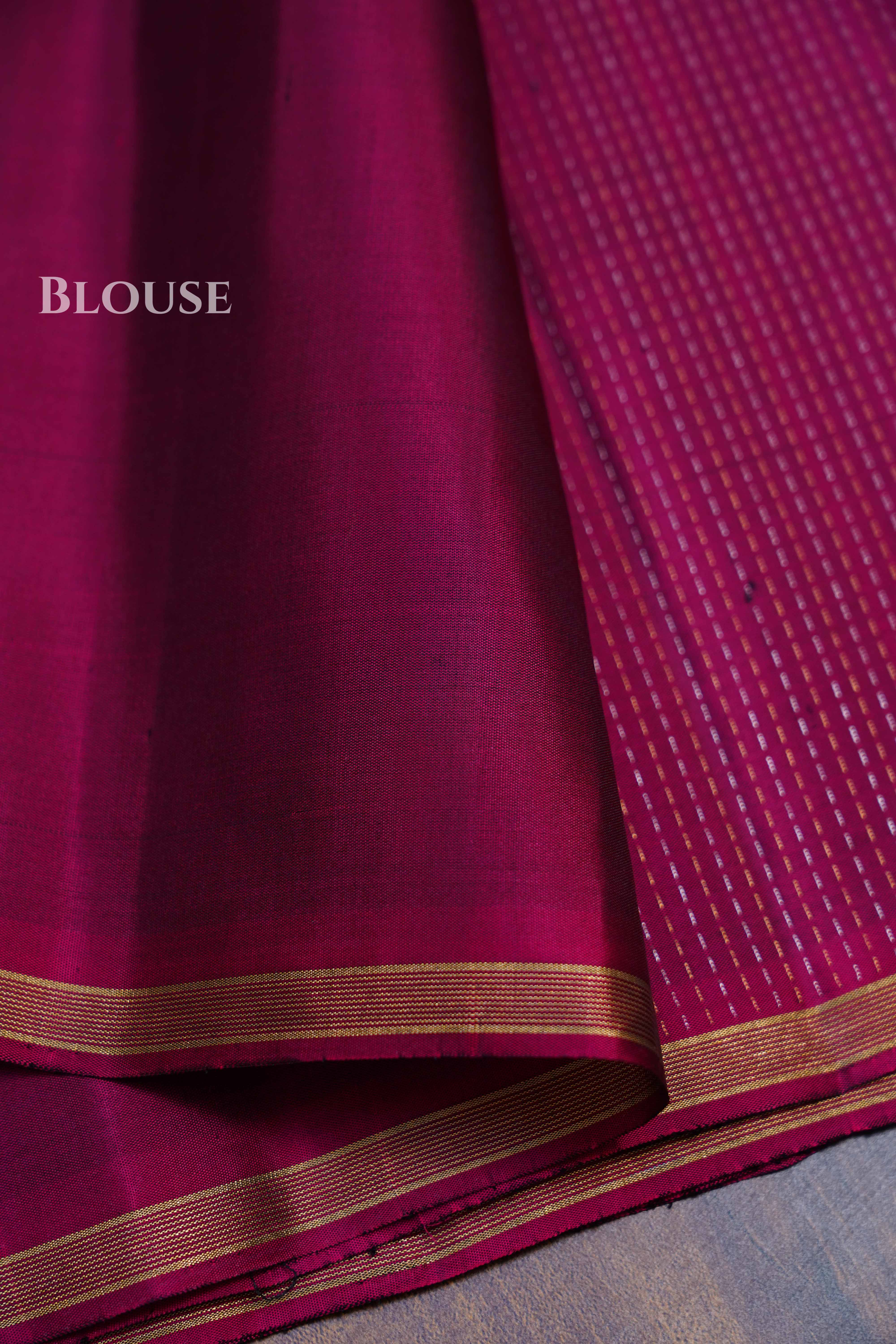 Mulberry Purple Pure Soft Silk Saree