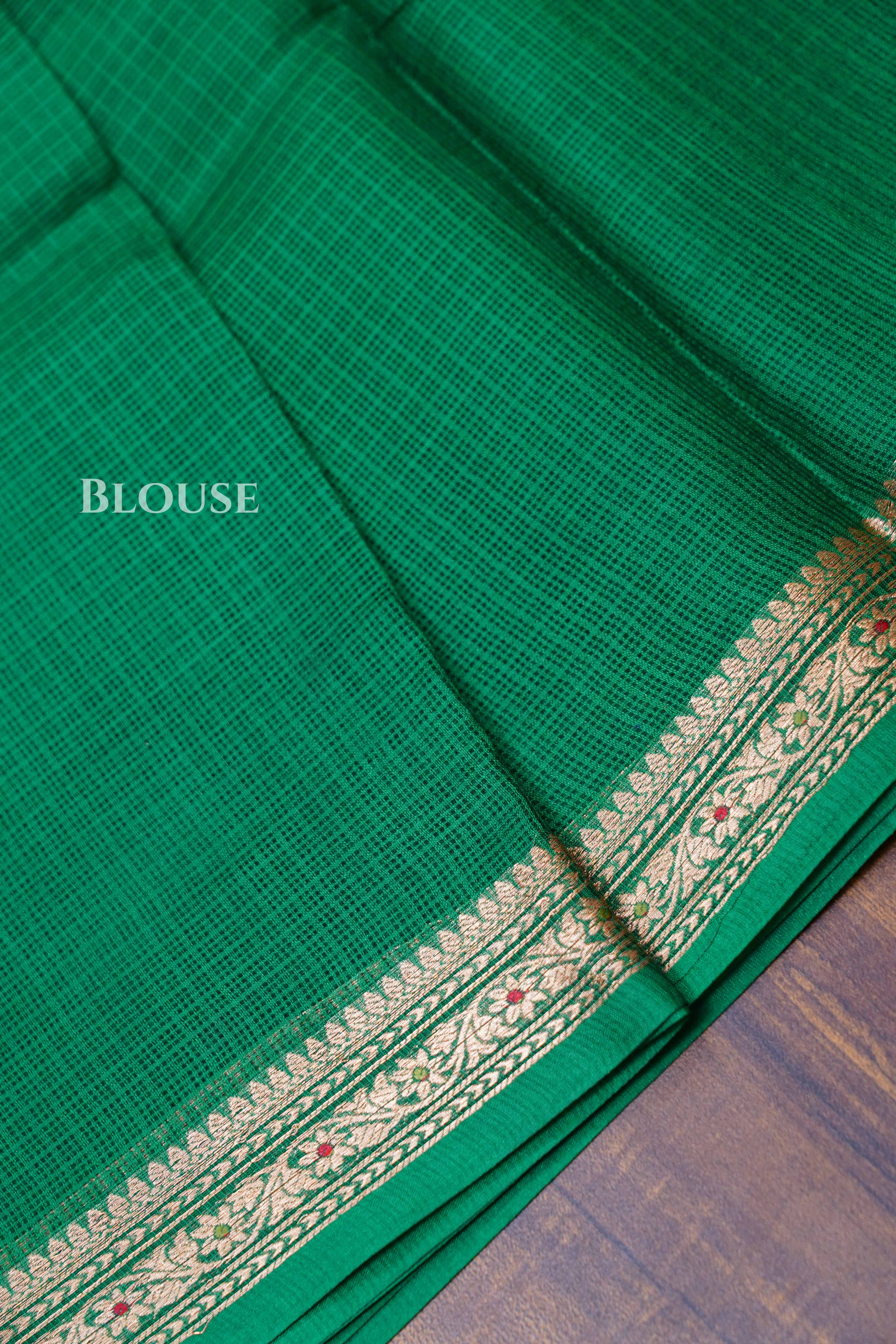 Green Kota Silk Saree