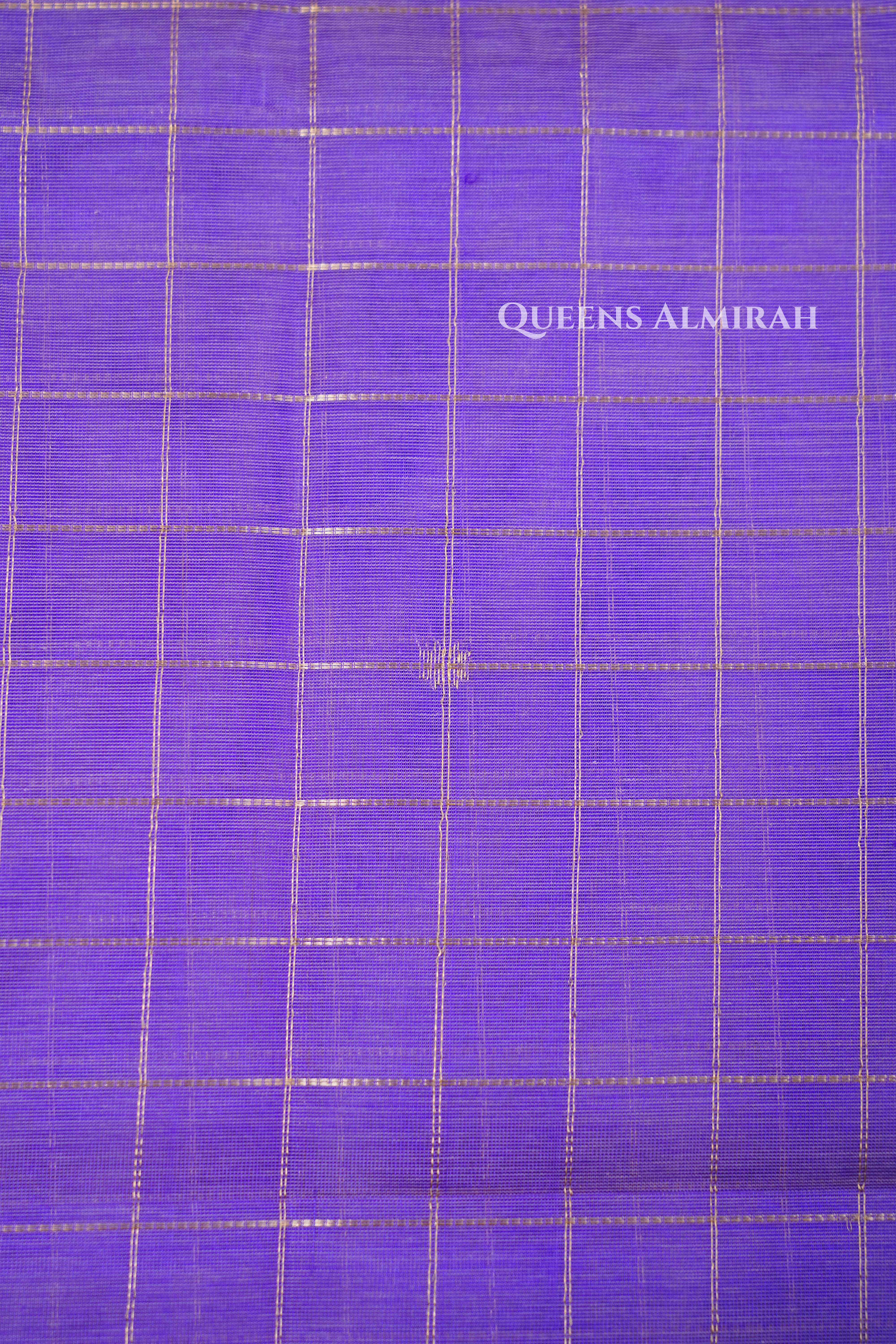 Lilac Purple- Karaikudi Chettinad Silk Cotton Saree