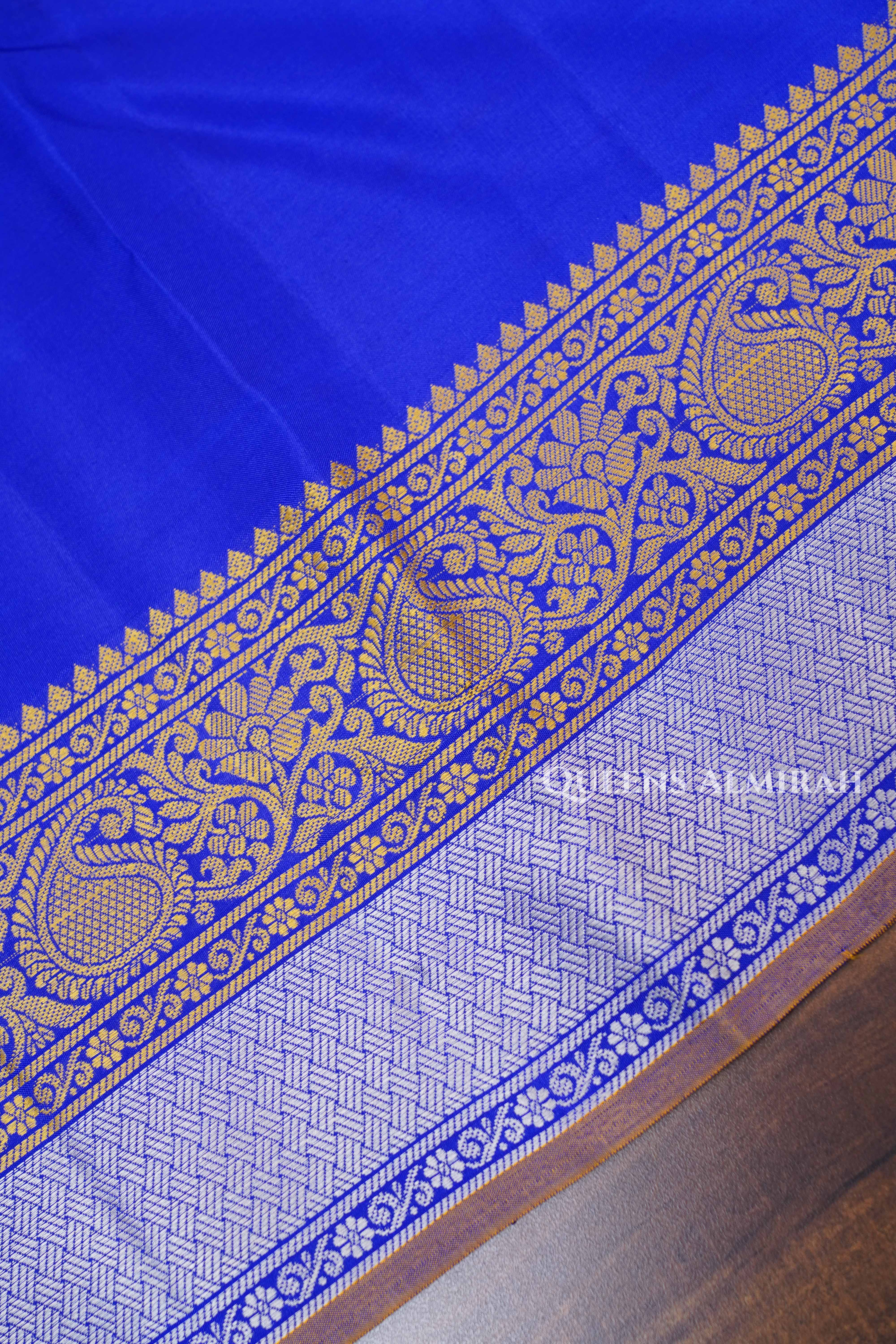 Royal Blue Pure Kanchivaram Silk Saree
