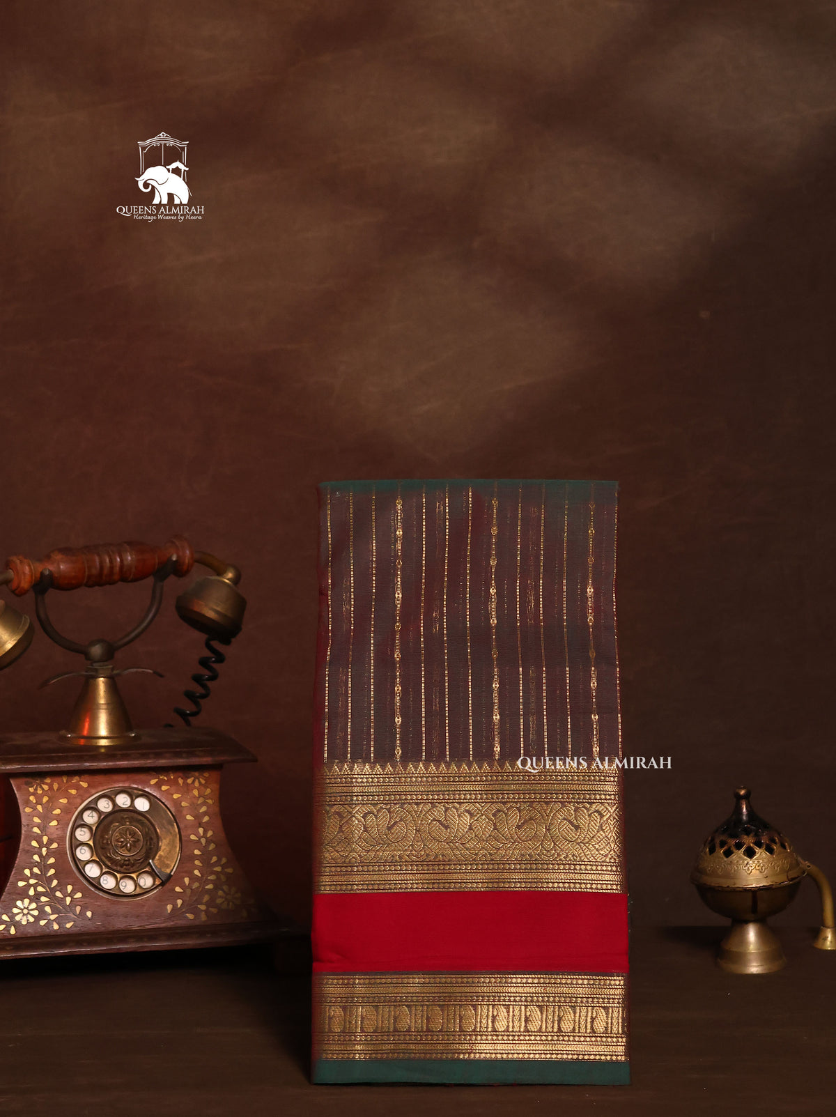 Manthulir Green Kanchi Cotton Saree