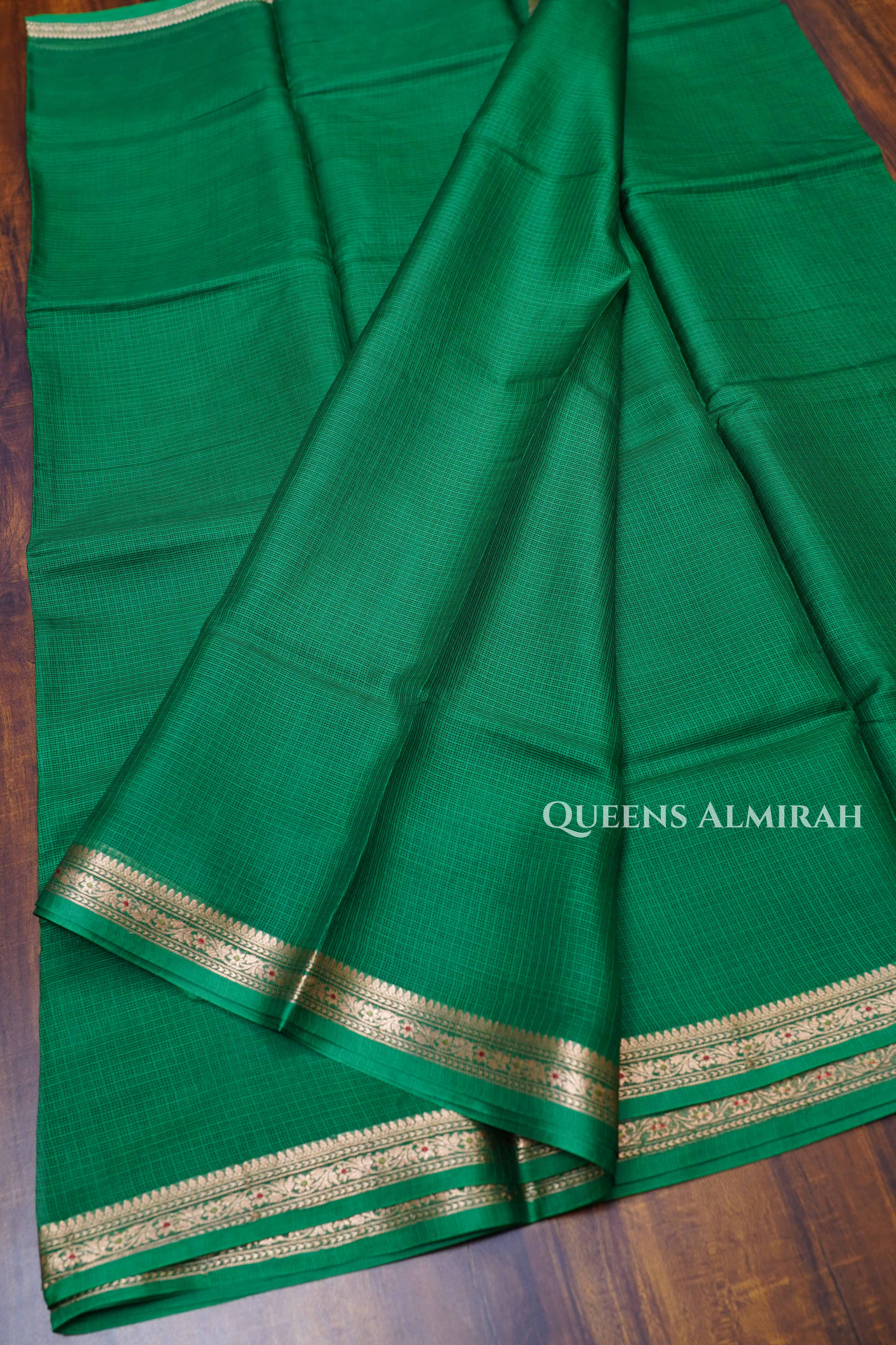 Green Kota Silk Saree