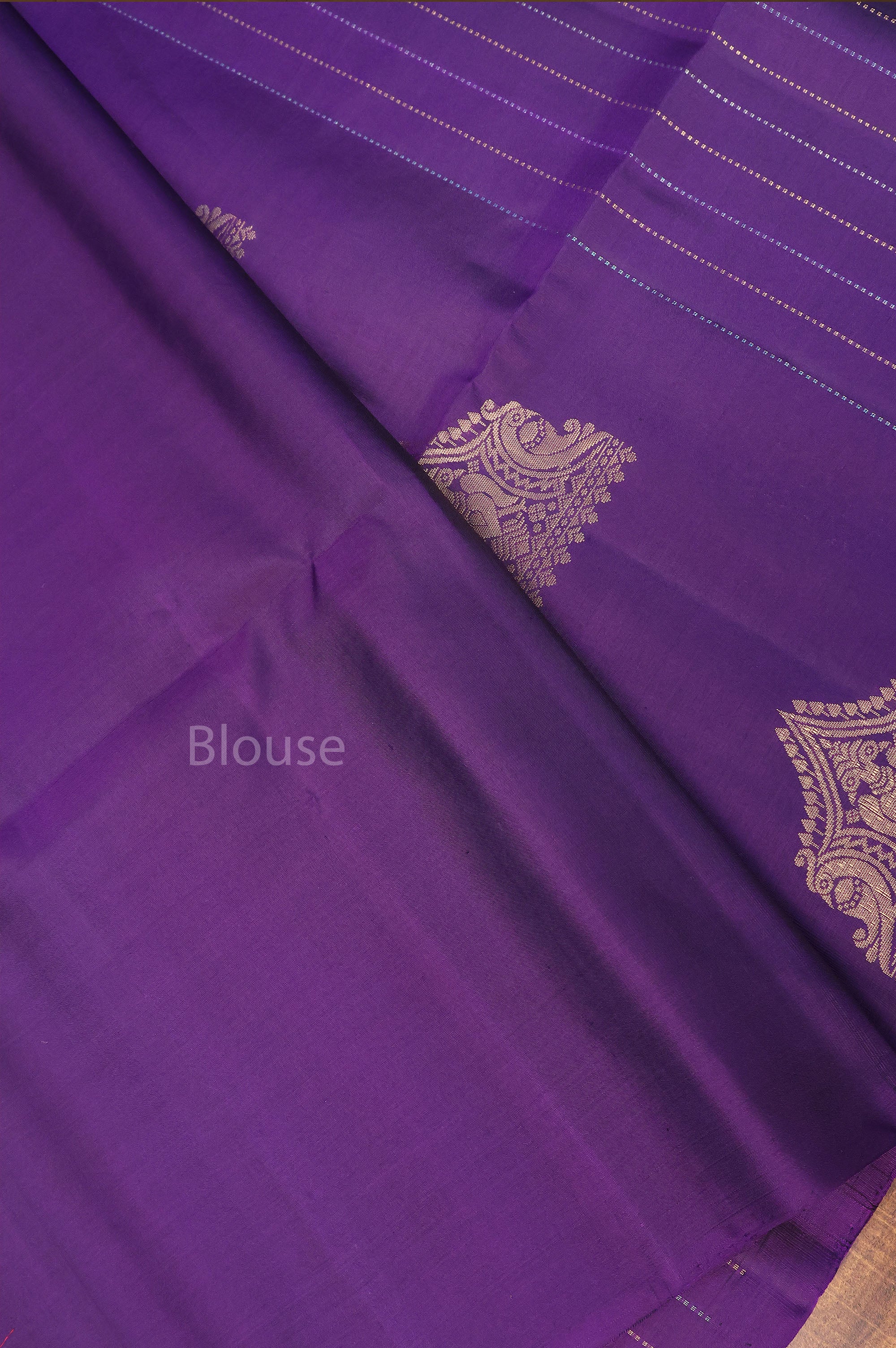 Purple Pure Soft Silk Saree