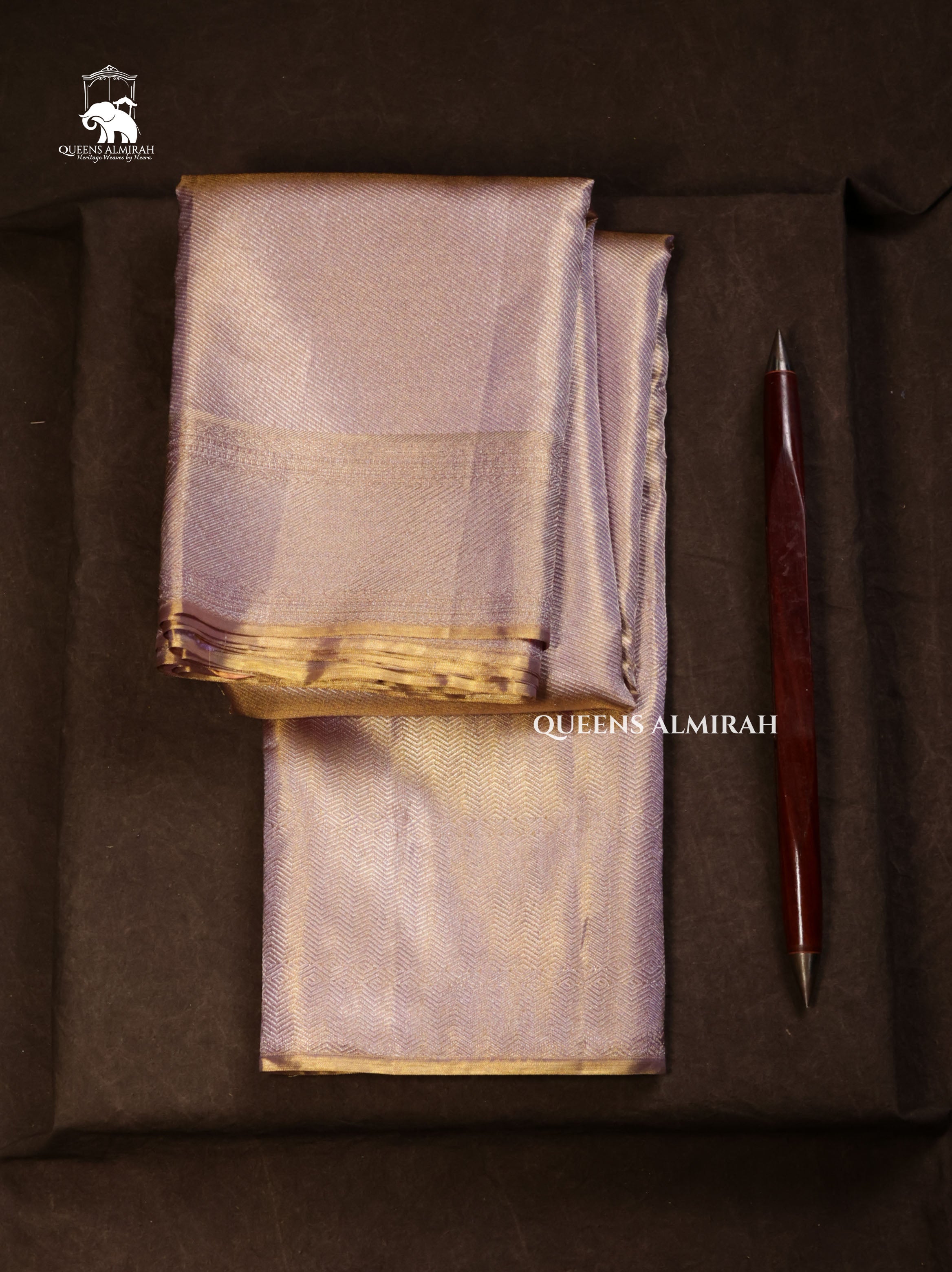 Golden With Silver Pure Kanchivaram Silk Saree