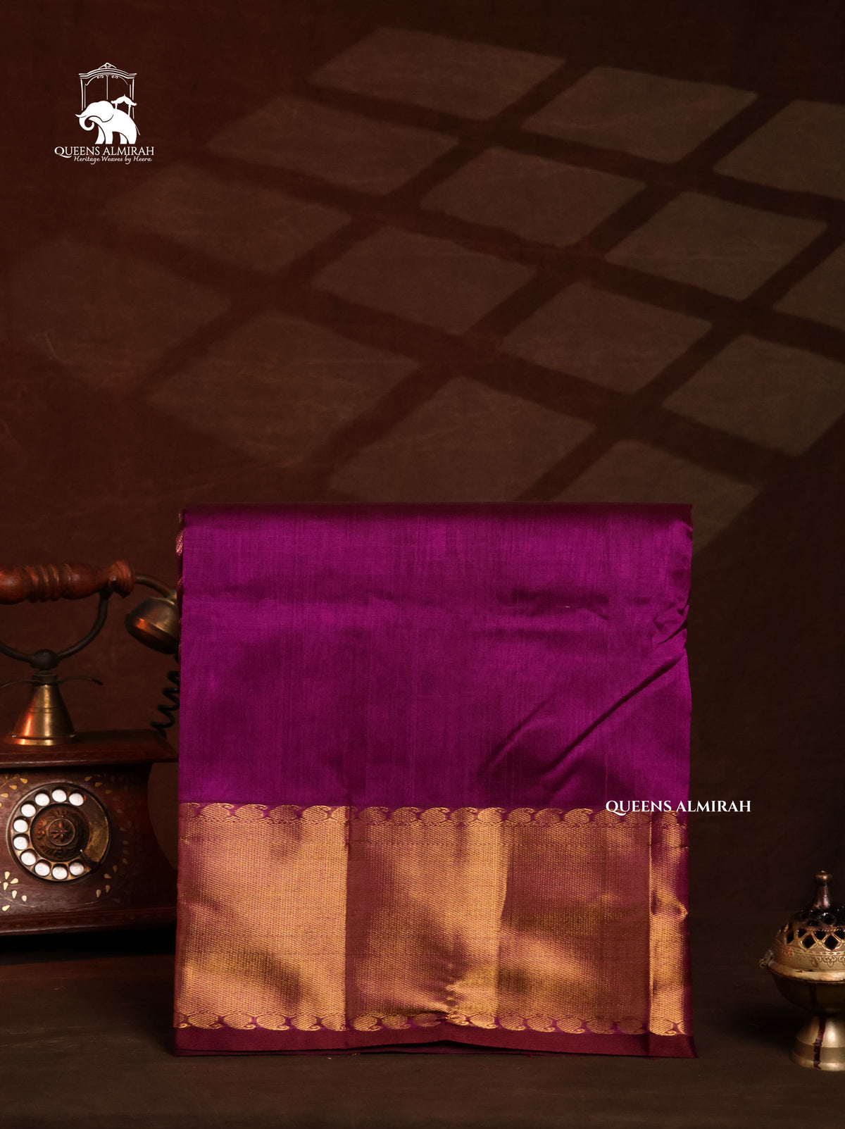 Purple Pure Silk Cotton Saree