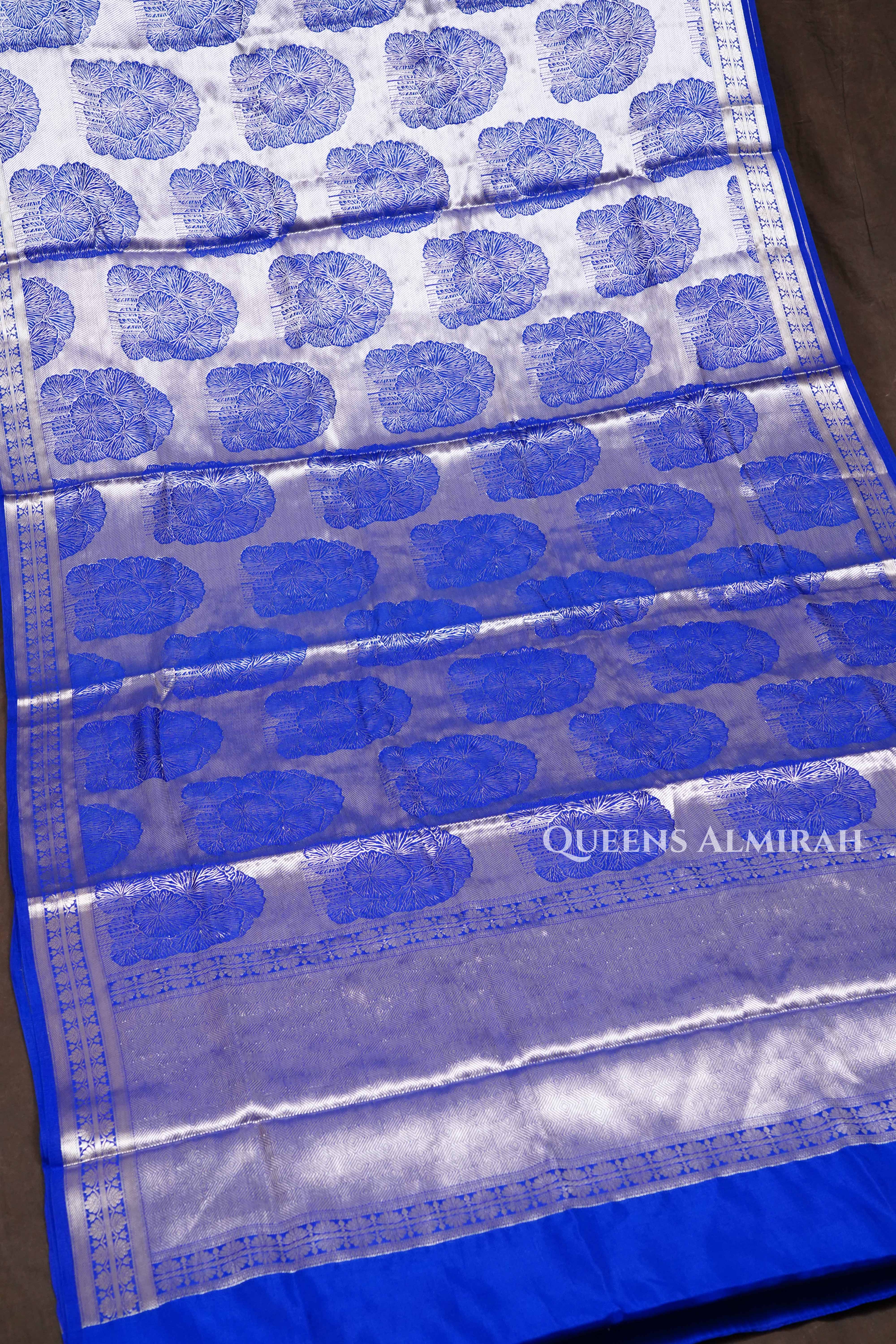 Blue Banarasi Silk Saree