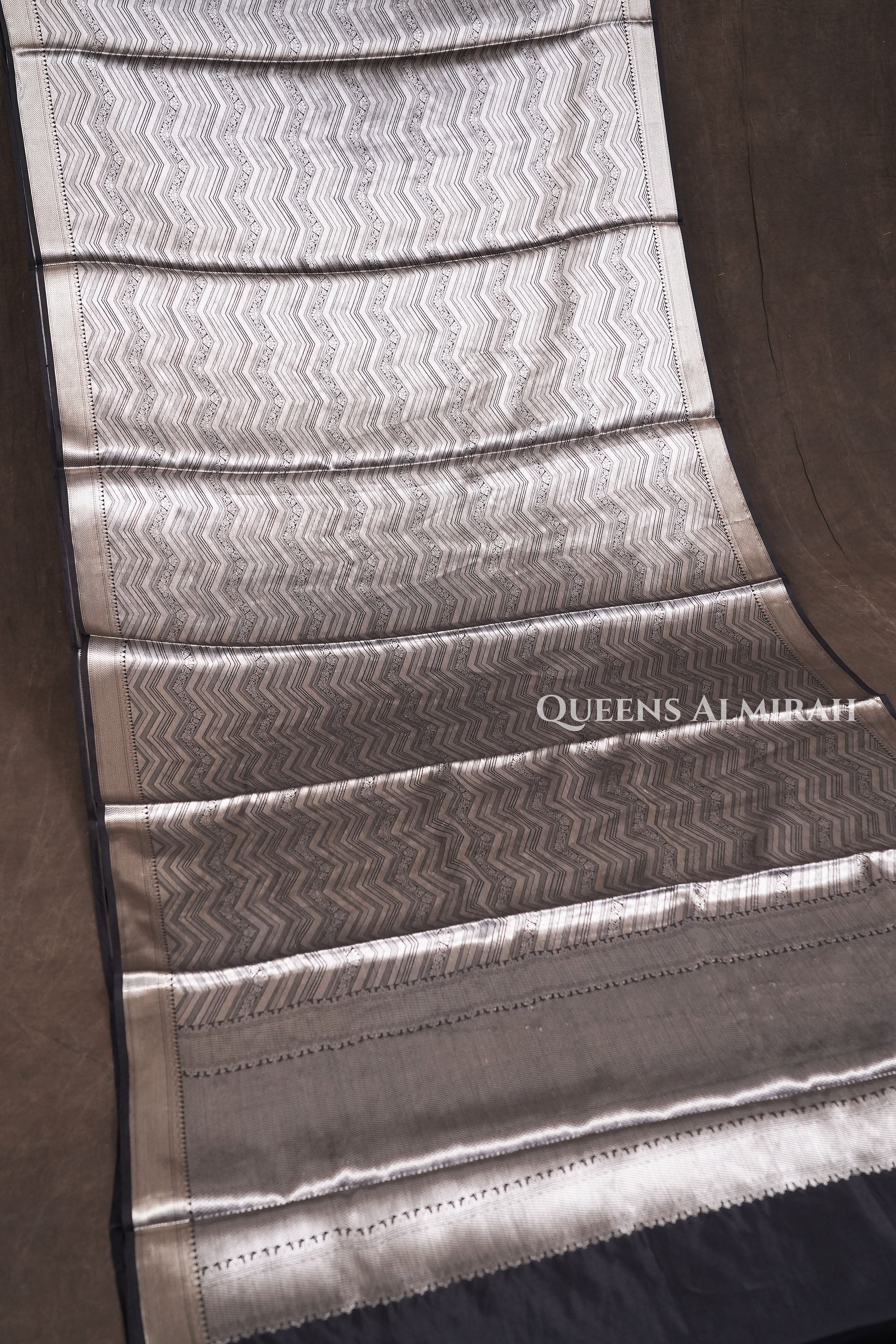 Black Banarasi Silk Saree