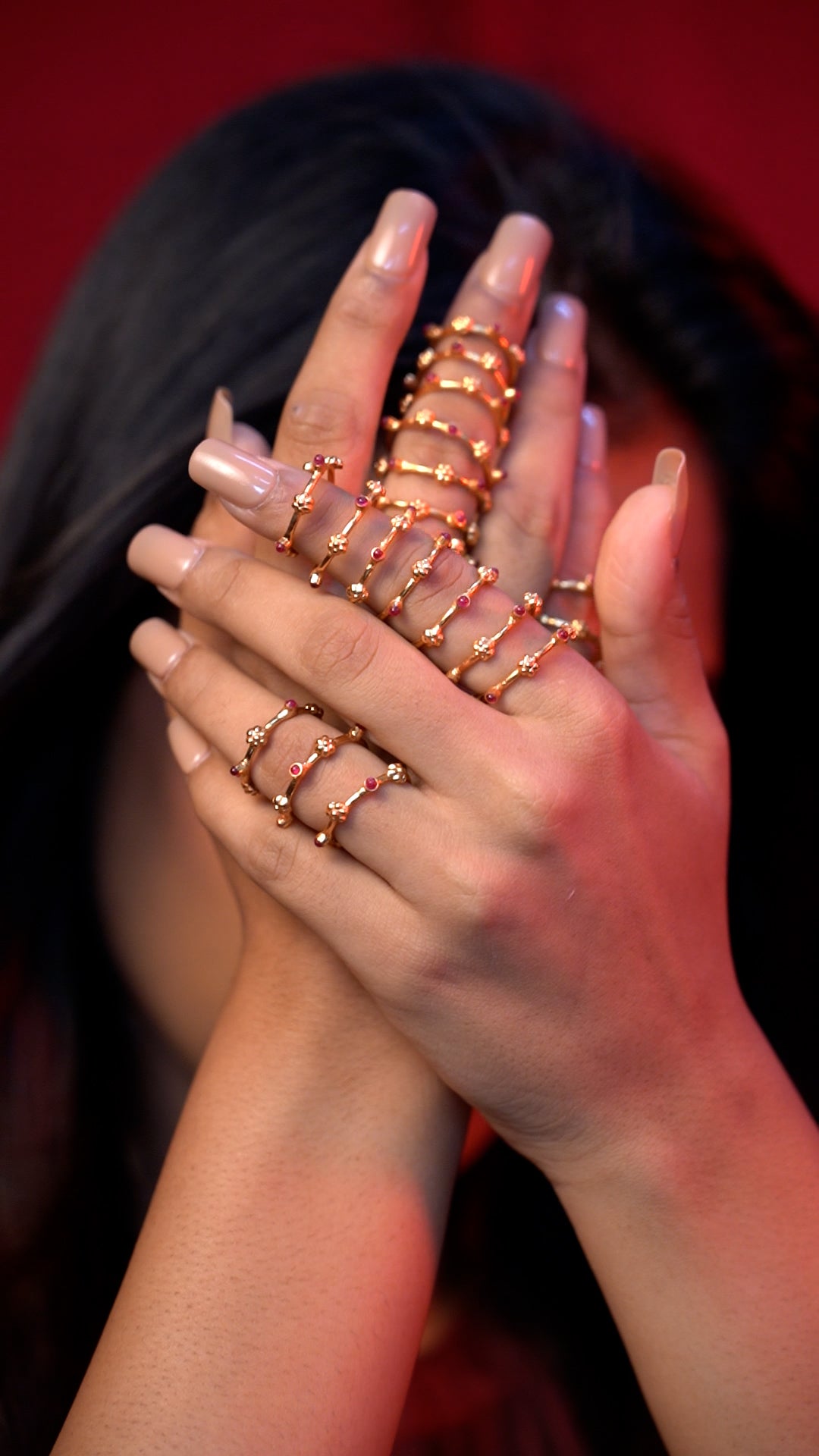 Diya Finger Ring Small