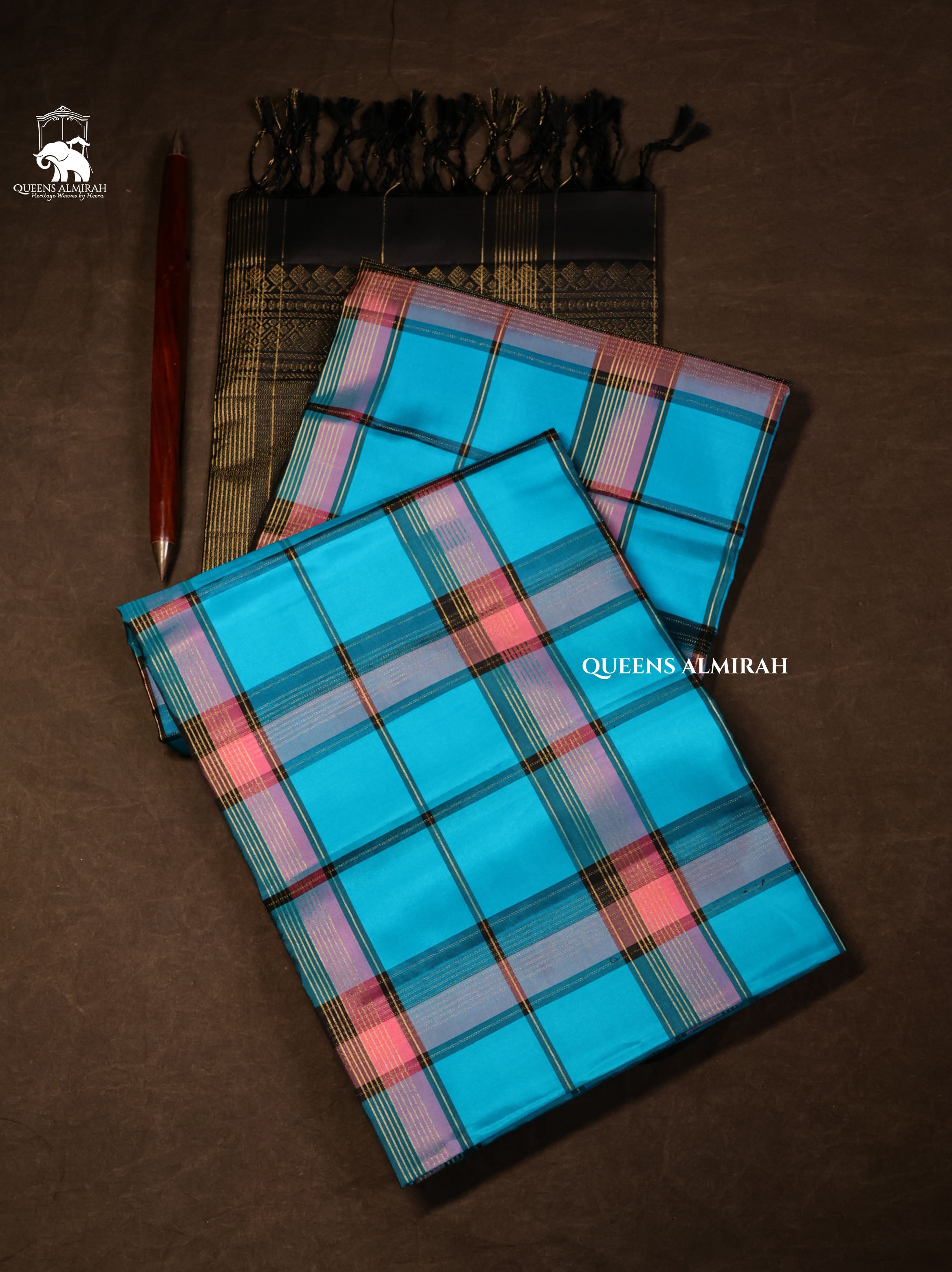 Blue Pure Soft Silk Saree