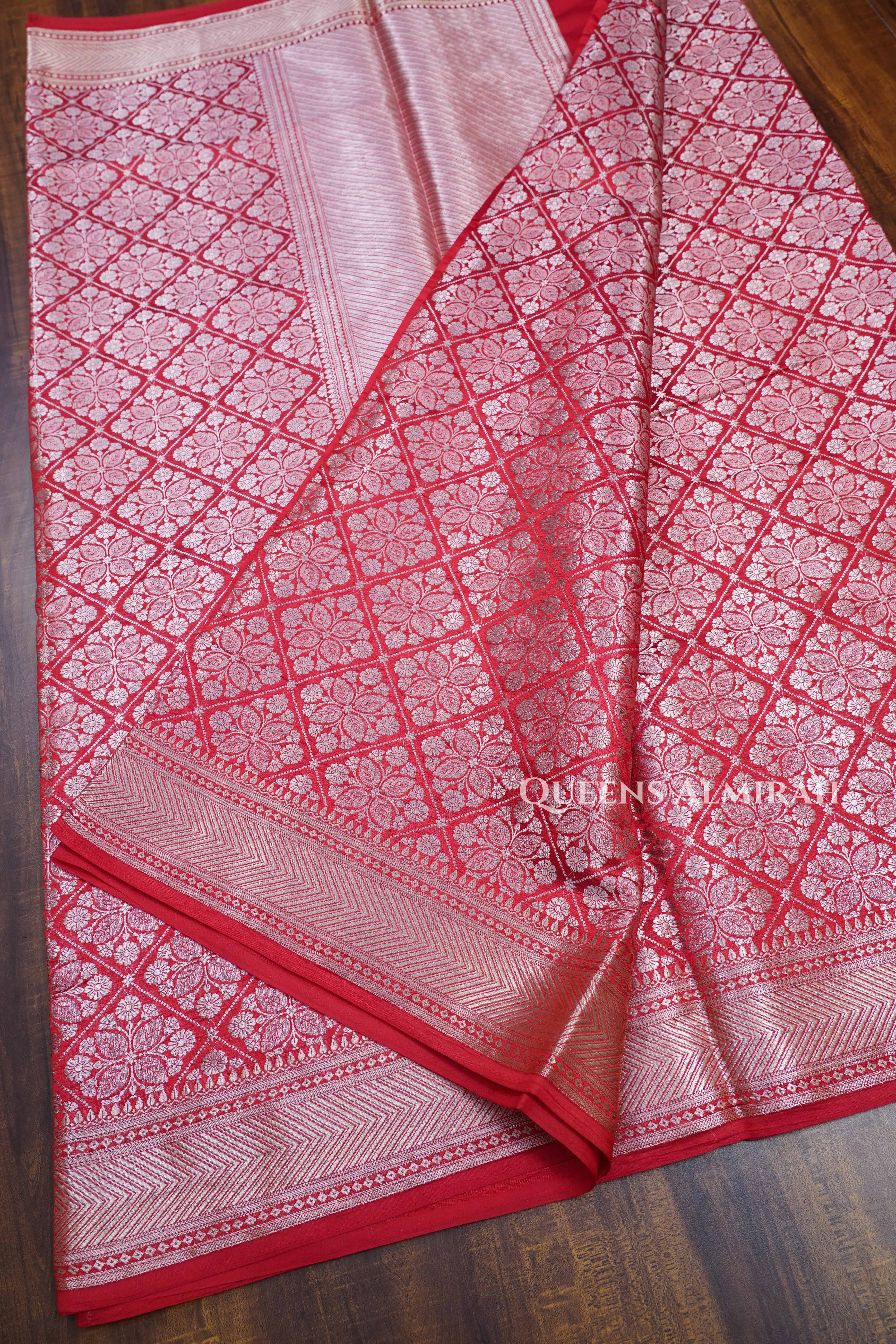 Red Banarasi Silk Saree