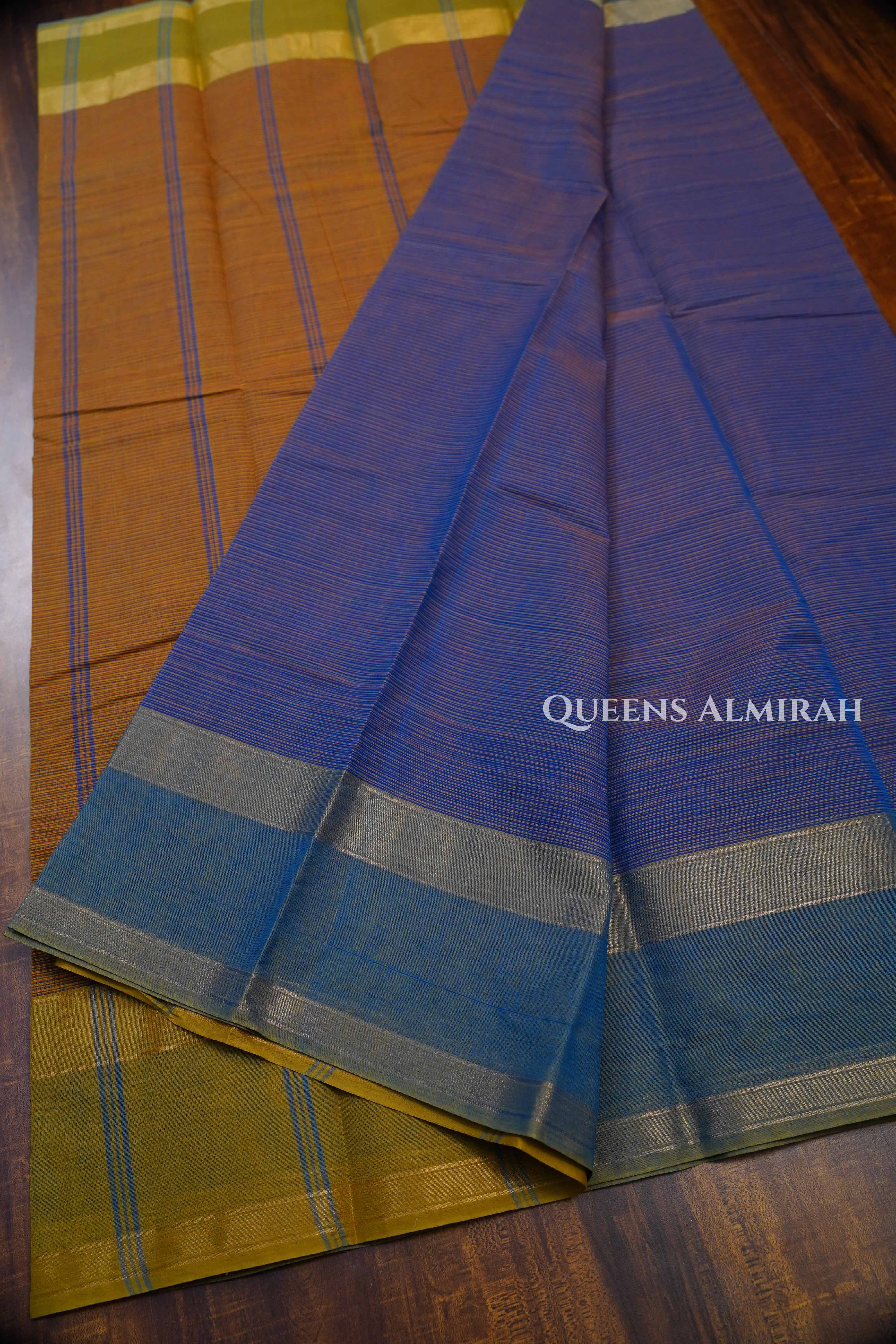 Lavender Purple Chettinad Cotton Saree