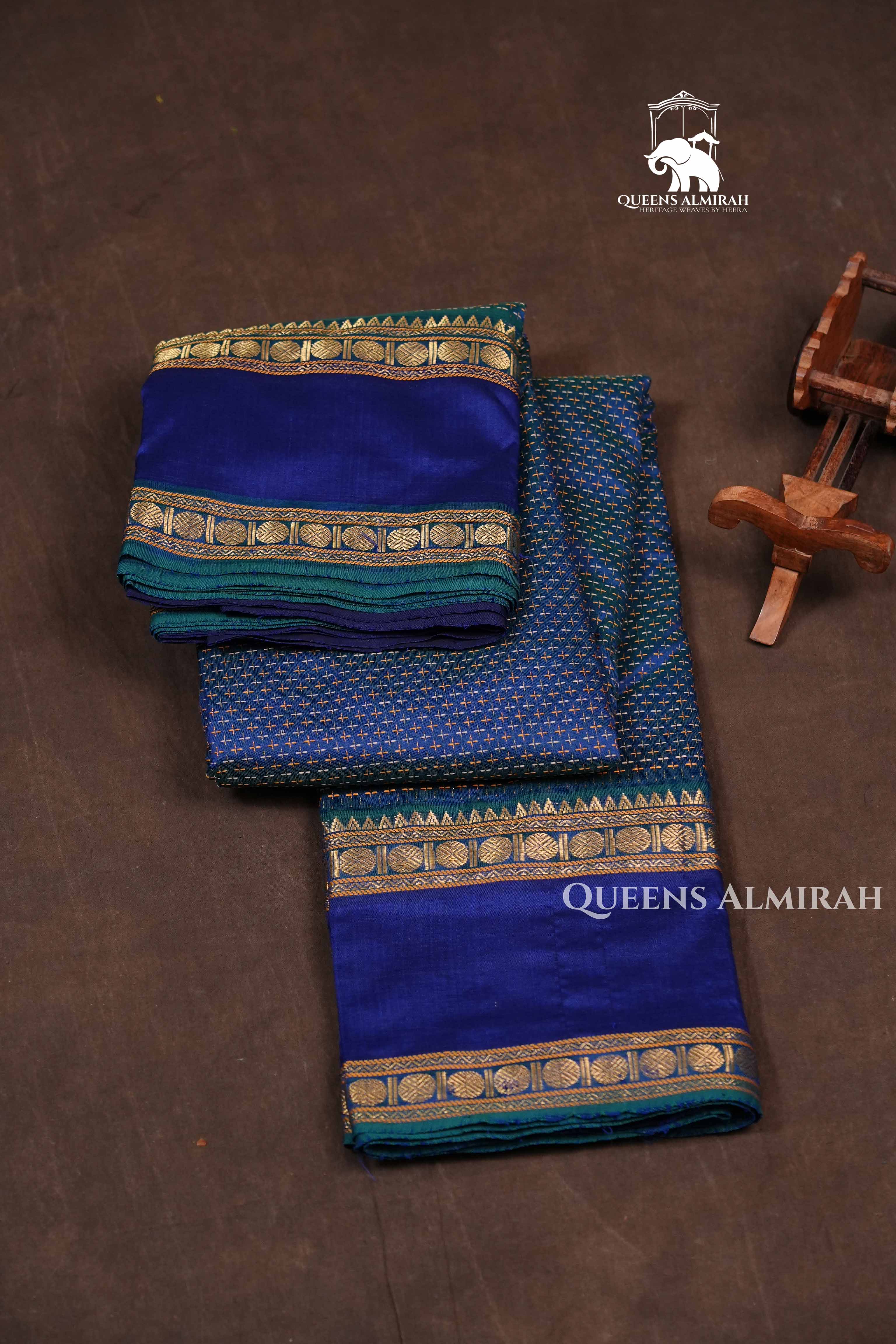 Royal Blue Budget Silk Cotton Saree